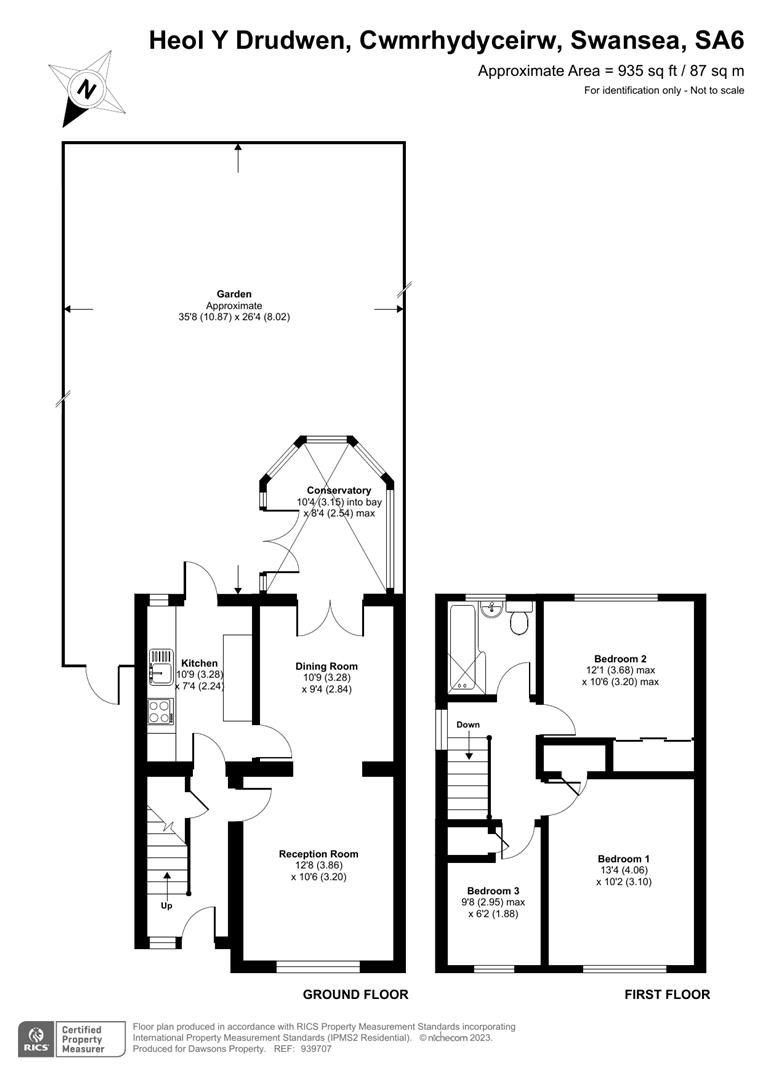 3 bed semidetached house for sale in Heol Y Drudwen, Parc Gwernfadog