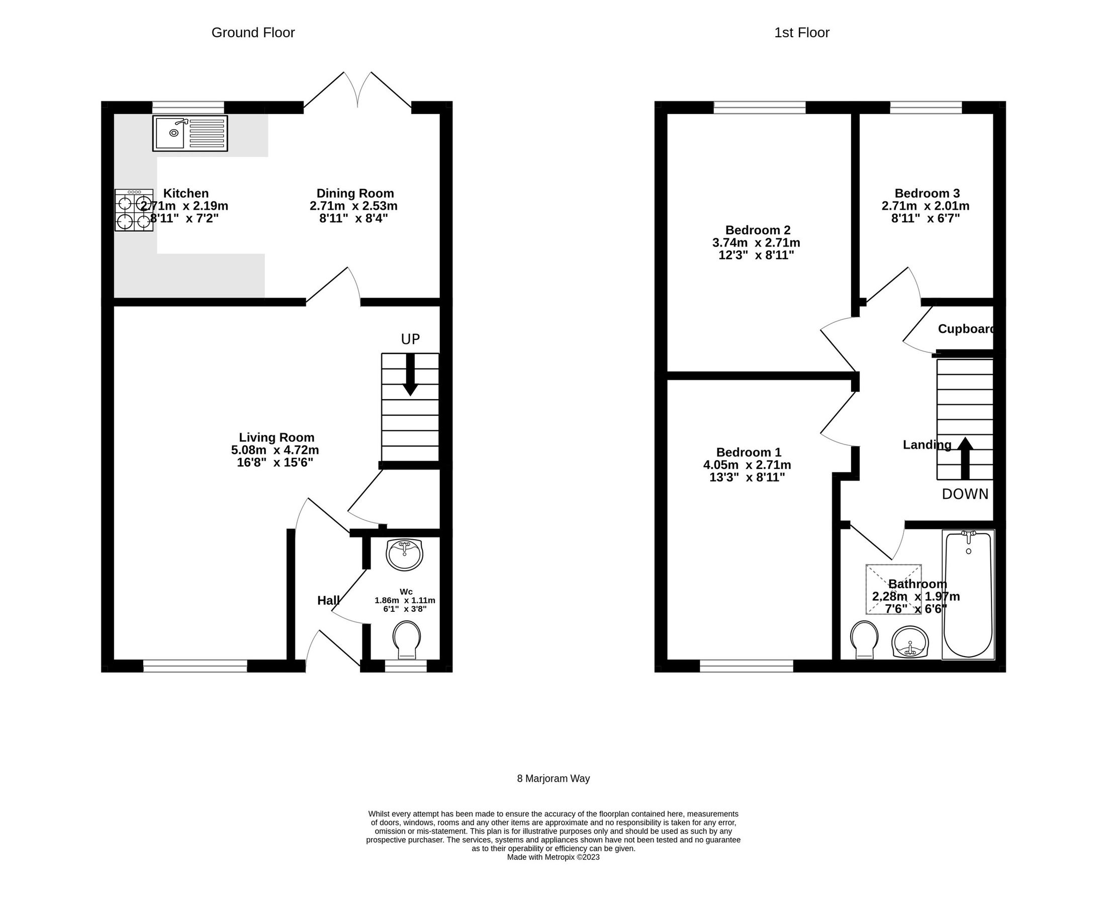 3 bed terraced house for sale in Marjoram Way, Portishead, Bristol BS20
