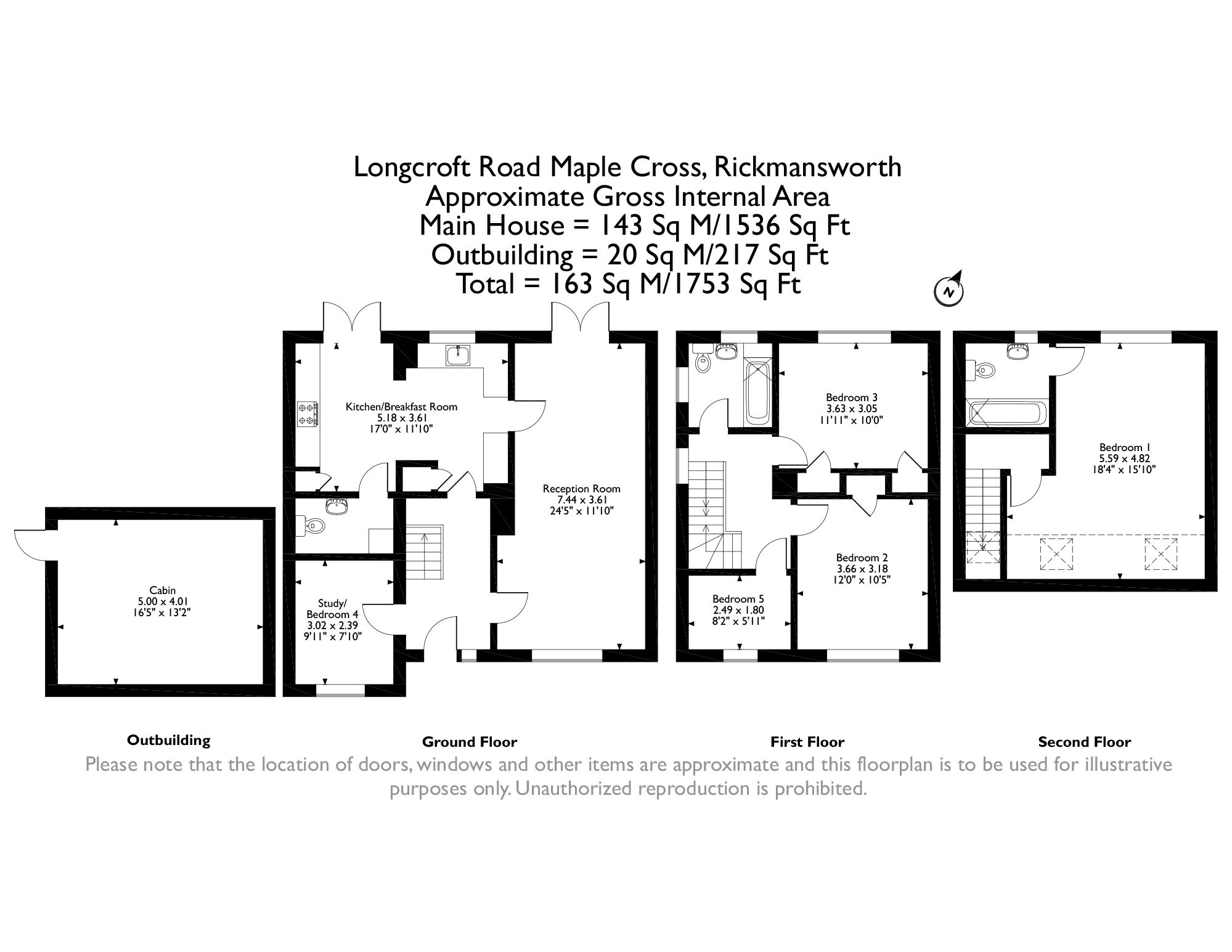 5 bed semidetached house for sale in Longcroft Road, Maple Cross