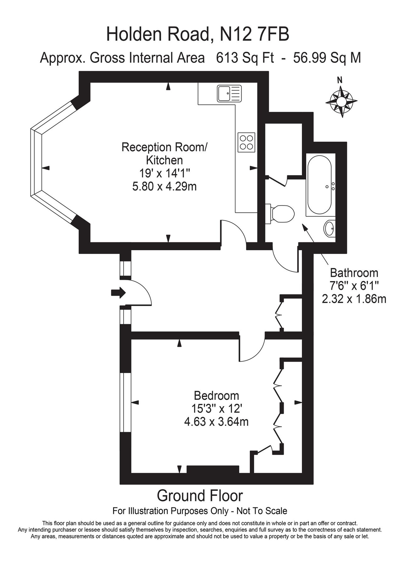 1 bed flat for sale in Holden Road, London N12 Zoopla
