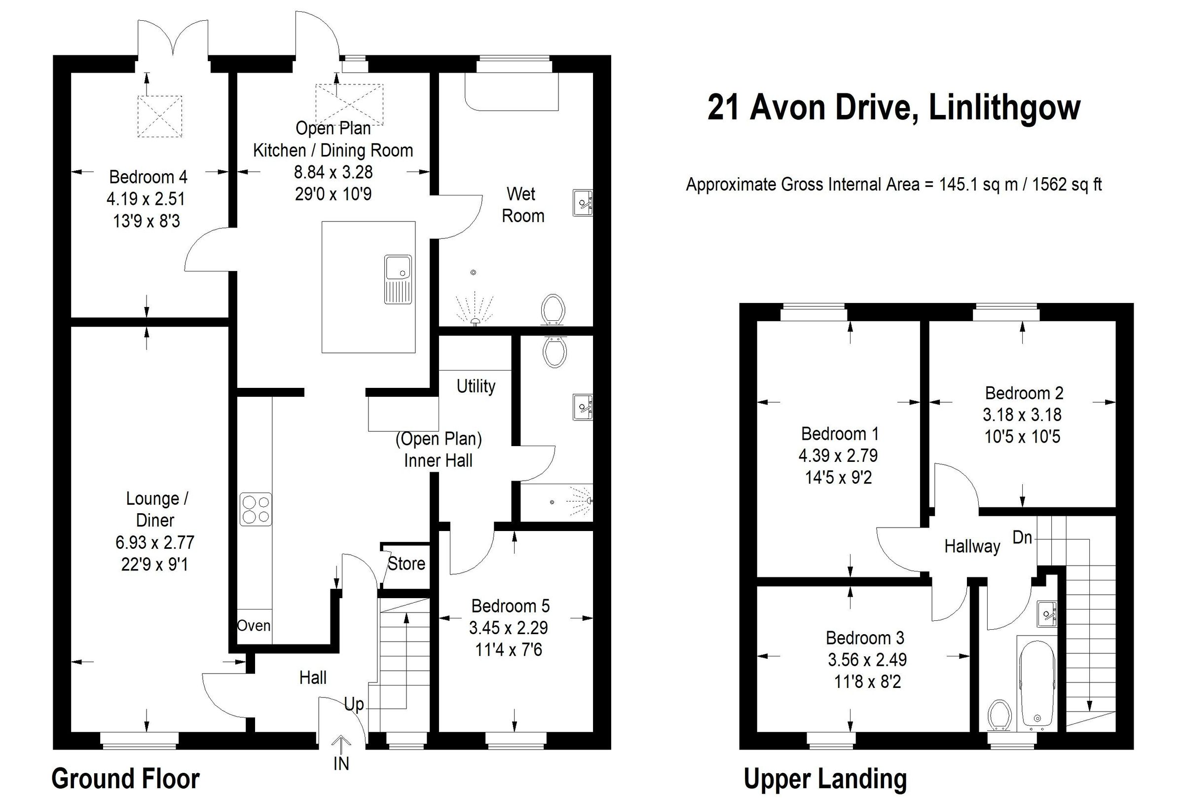 5 bed semidetached house for sale in Avon Drive, Linlithgow Bridge