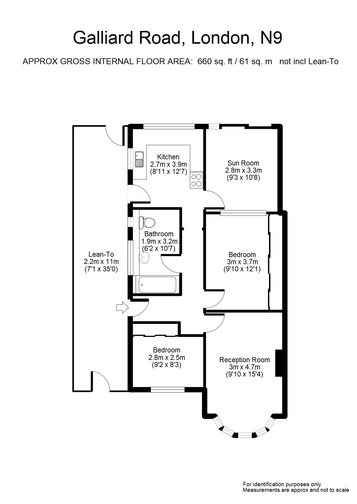 2 bed semidetached bungalow for sale in Galliard Road, London N9 Zoopla