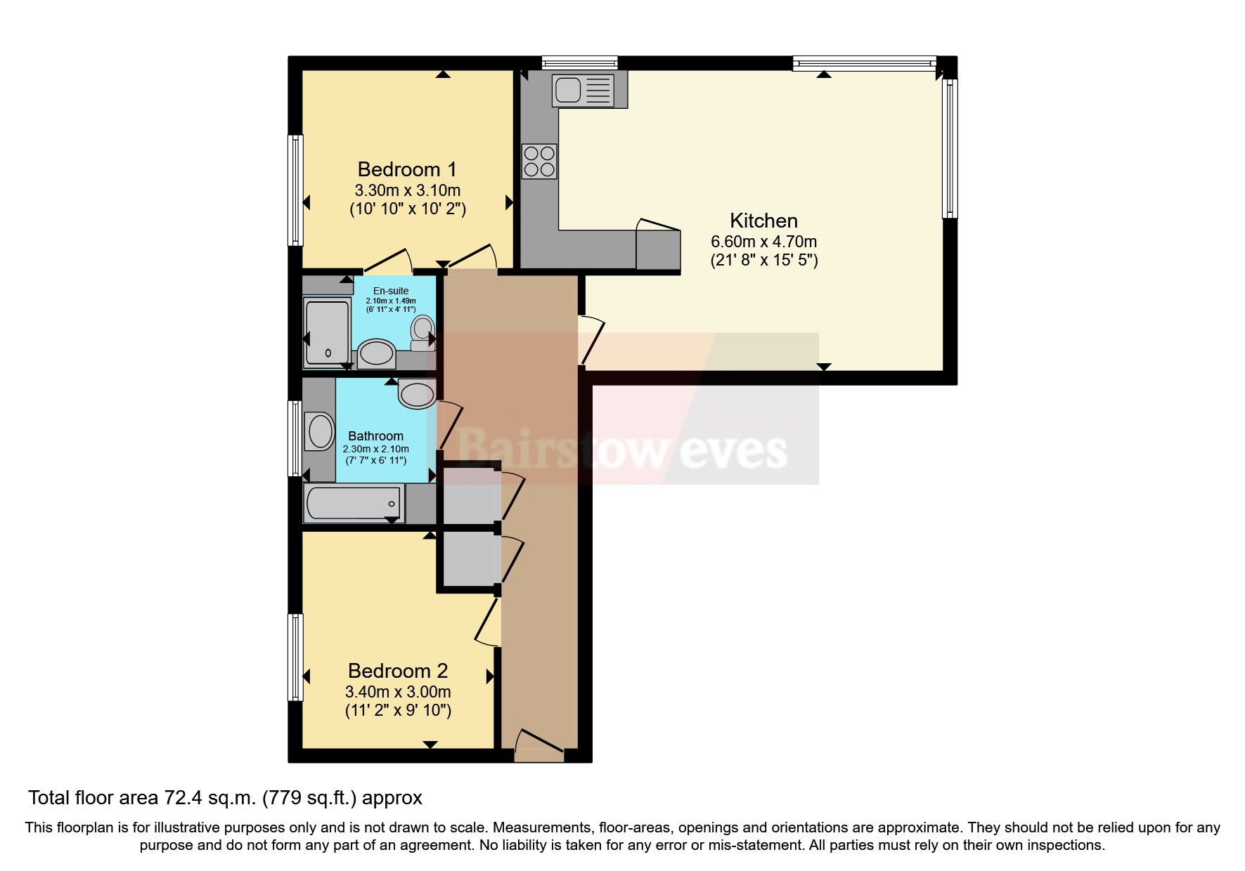 2 bed flat for sale in Clifford Way, Maidstone, Kent ME16 Zoopla