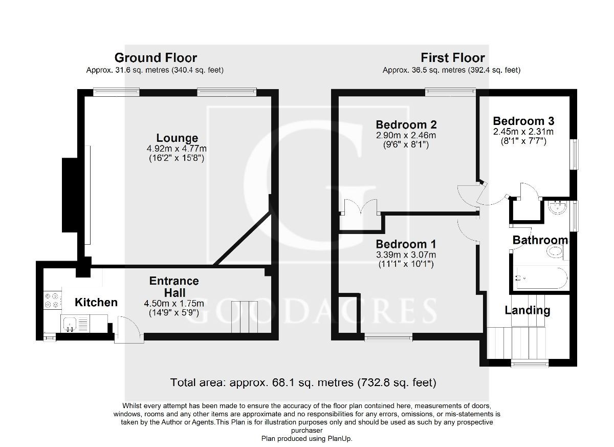 3 bed semidetached house for sale in Bunyans Mead, Elstow, Bedford