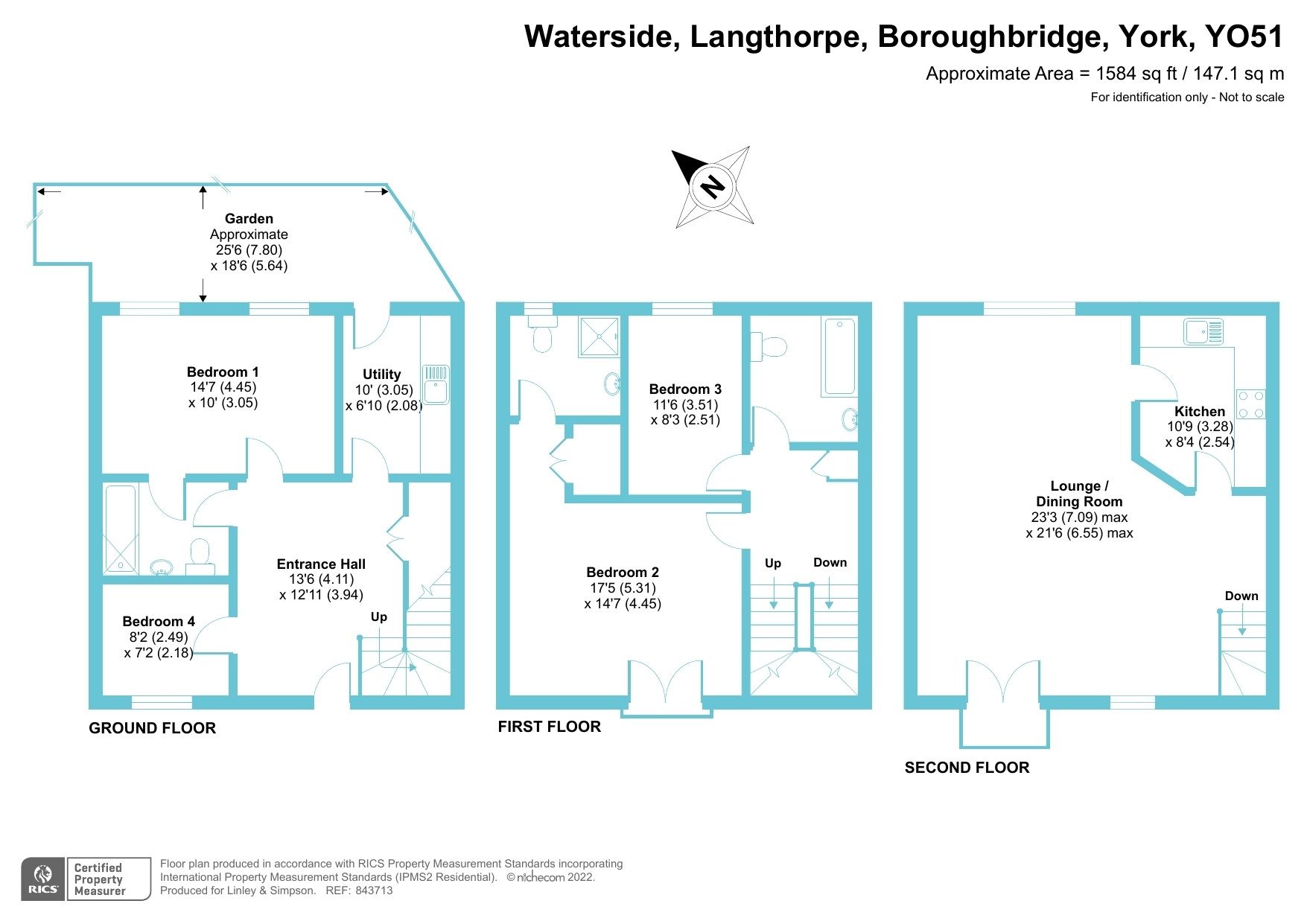 4 bed detached house for sale in Waterside, Boroughbridge, York, North