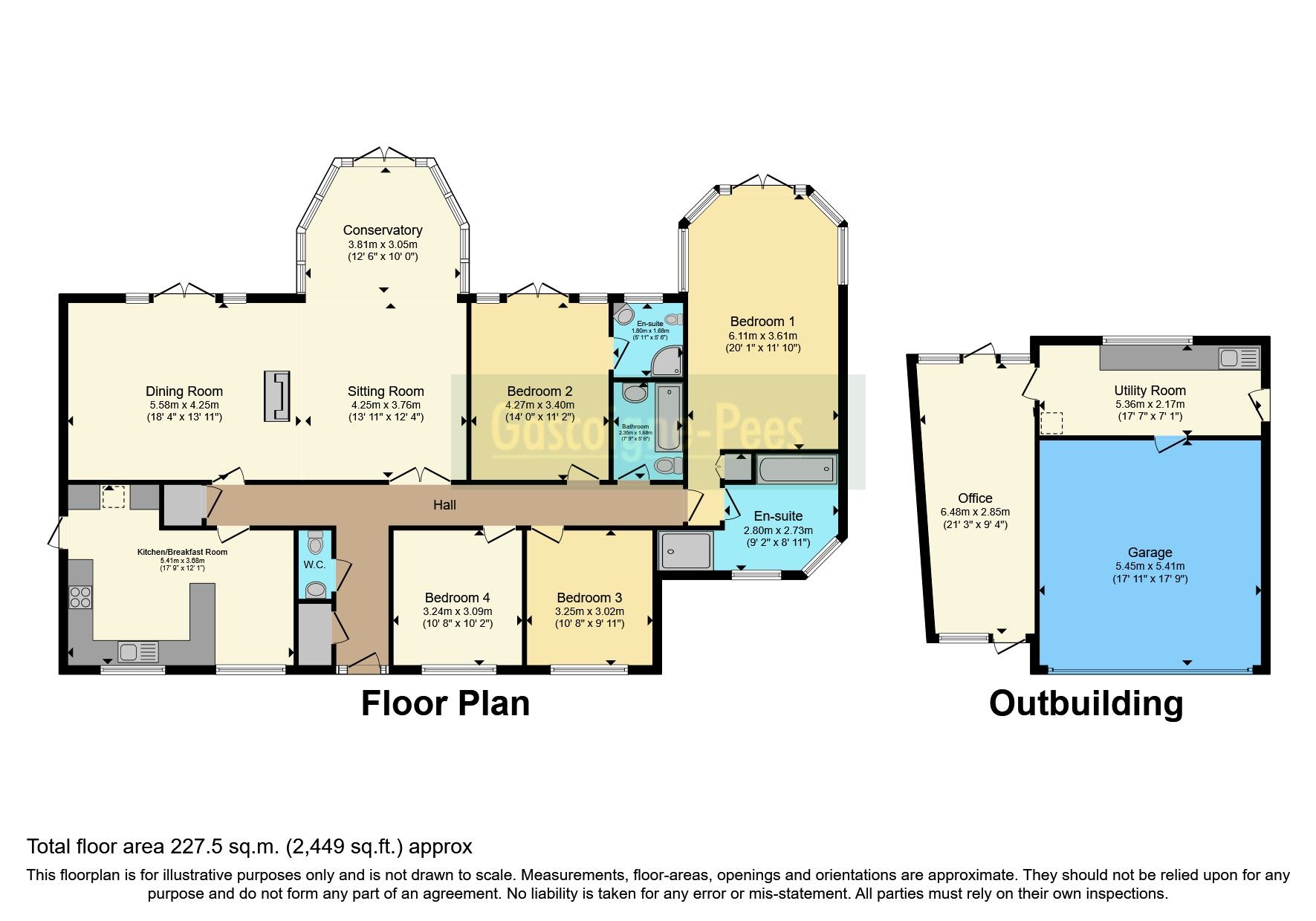 4 bed bungalow for sale in Little Bookham Street, Little Bookham