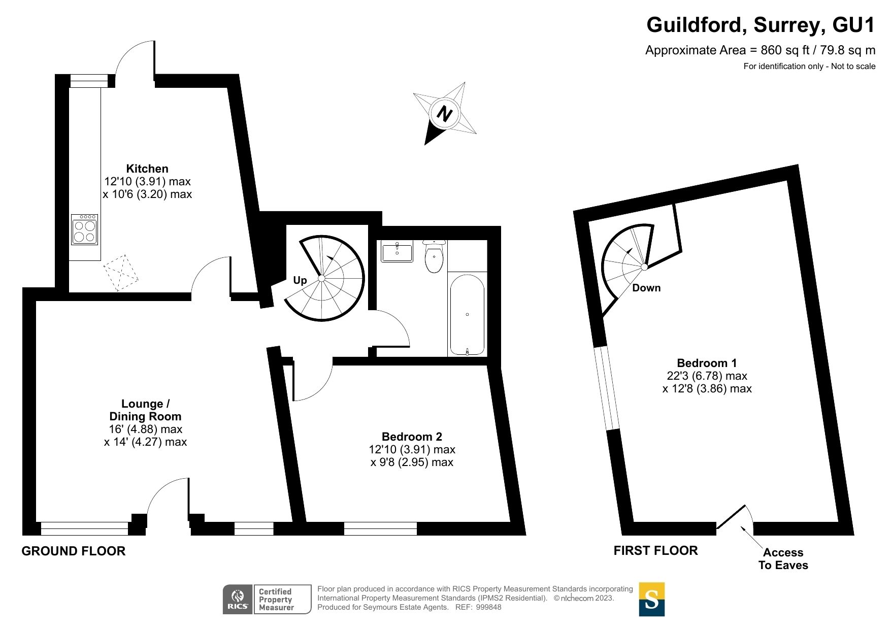 2 bed detached house for sale in Cooper Road, Guildford, Surrey GU1