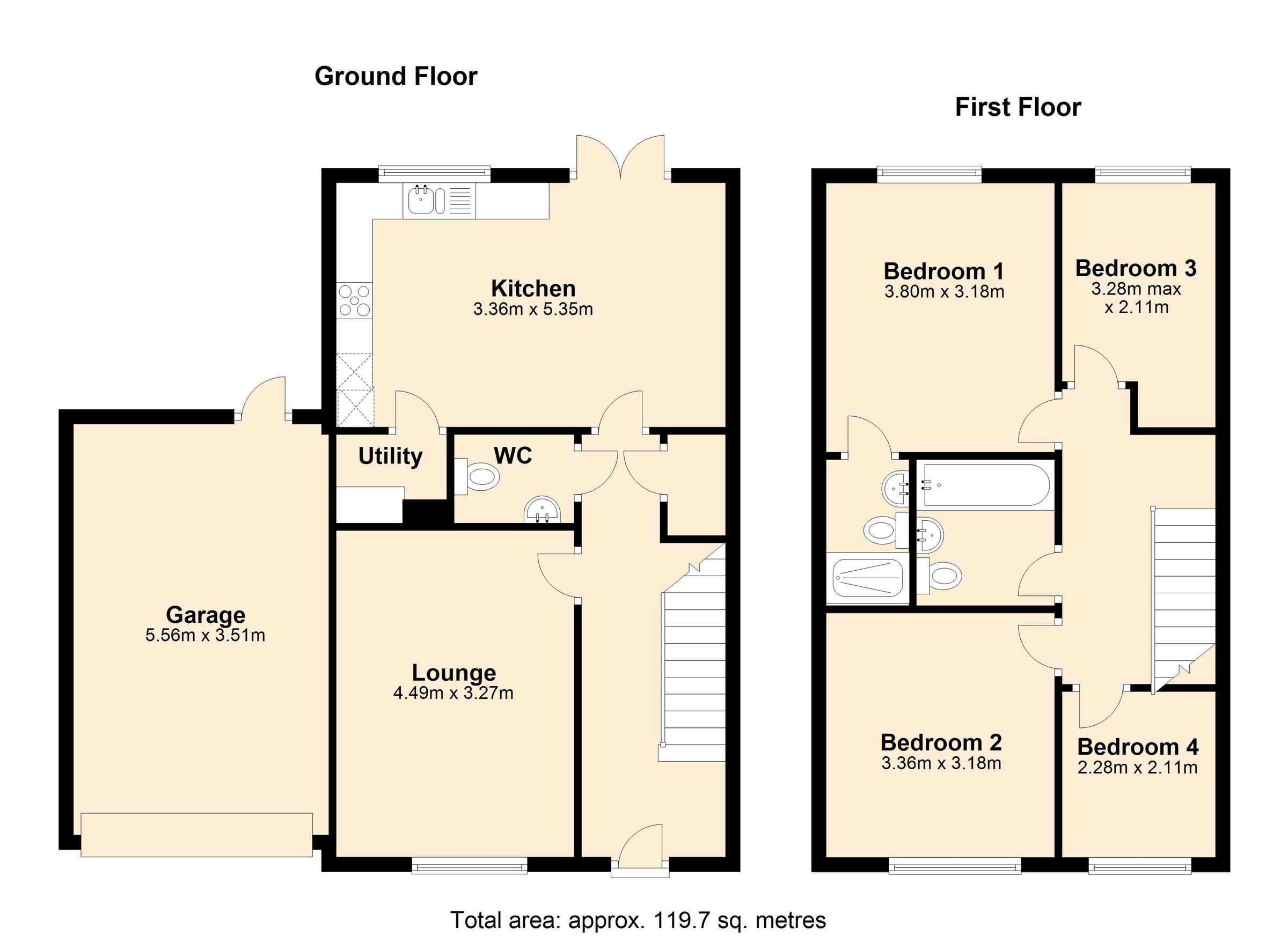 4 bed linkdetached house for sale in Laxton Road, Aylesbury