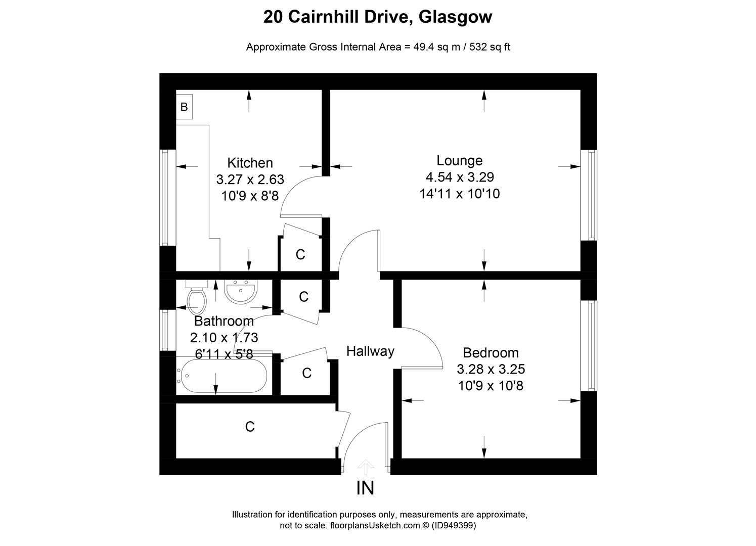 1 bed flat for sale in Cairnhill Drive, Crookston, Glasgow G52 Zoopla