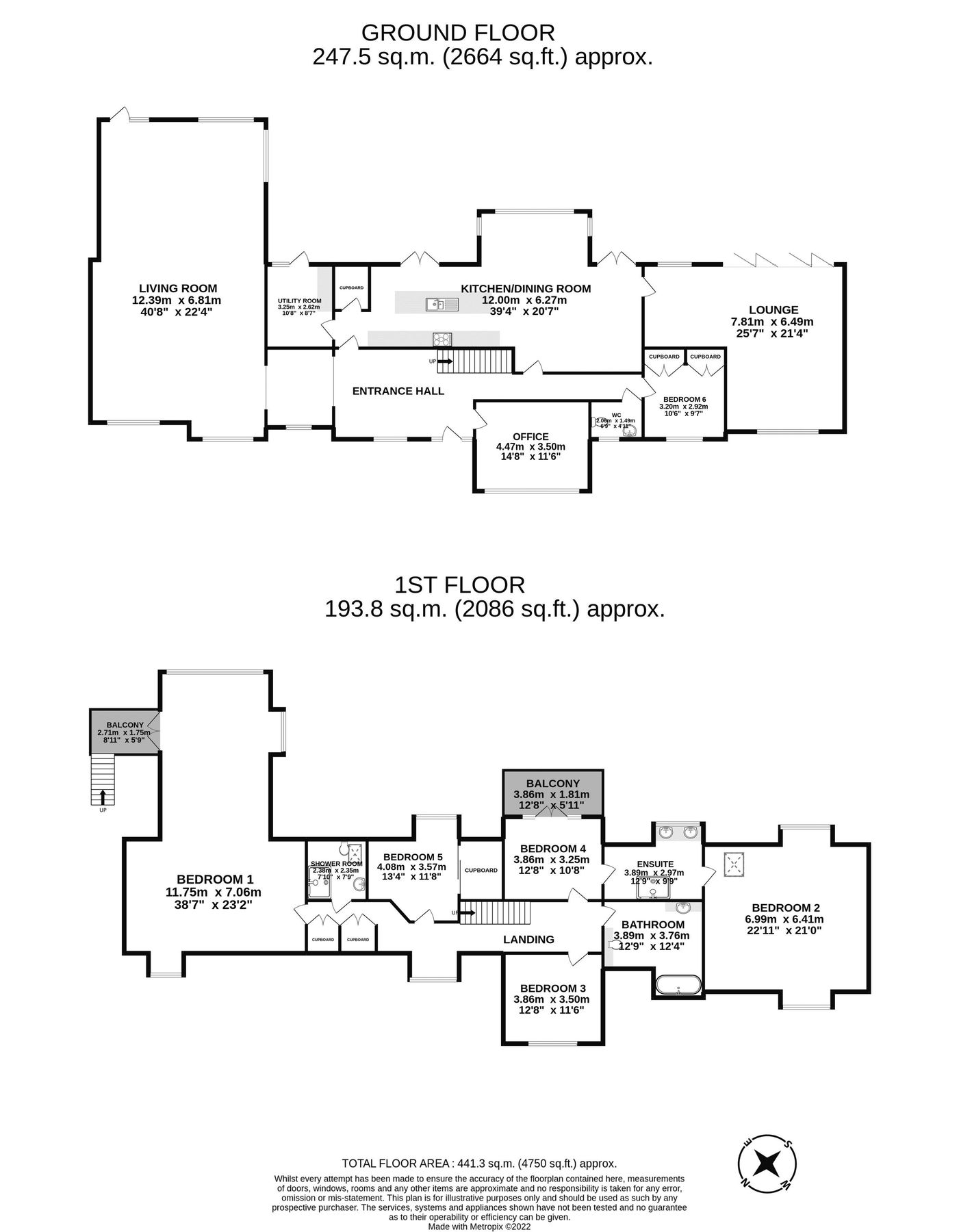 6 bed detached house for sale in Hophurst Lane, Crawley Down, West