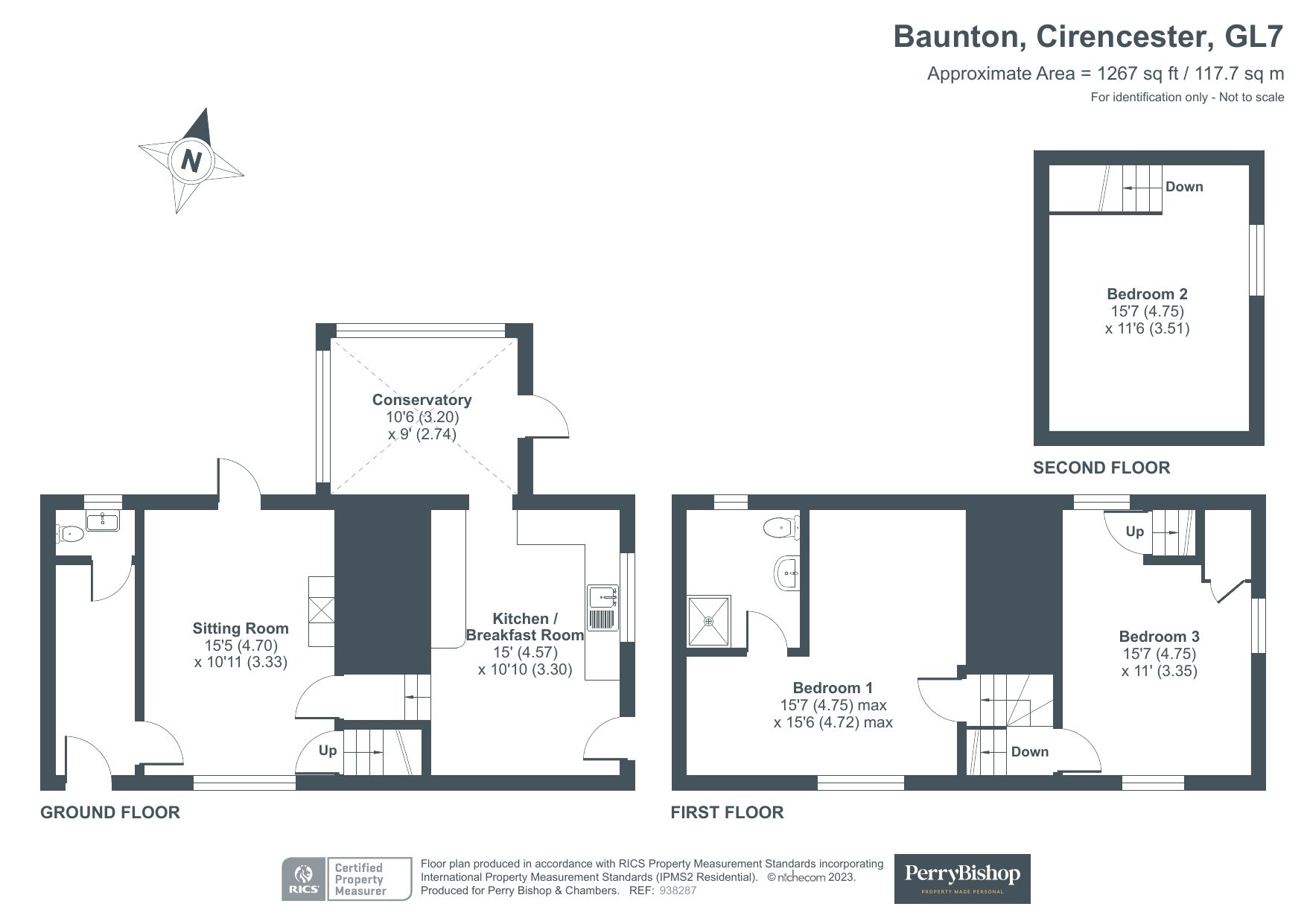 2 bed end terrace house for sale in Baunton, Cirencester
