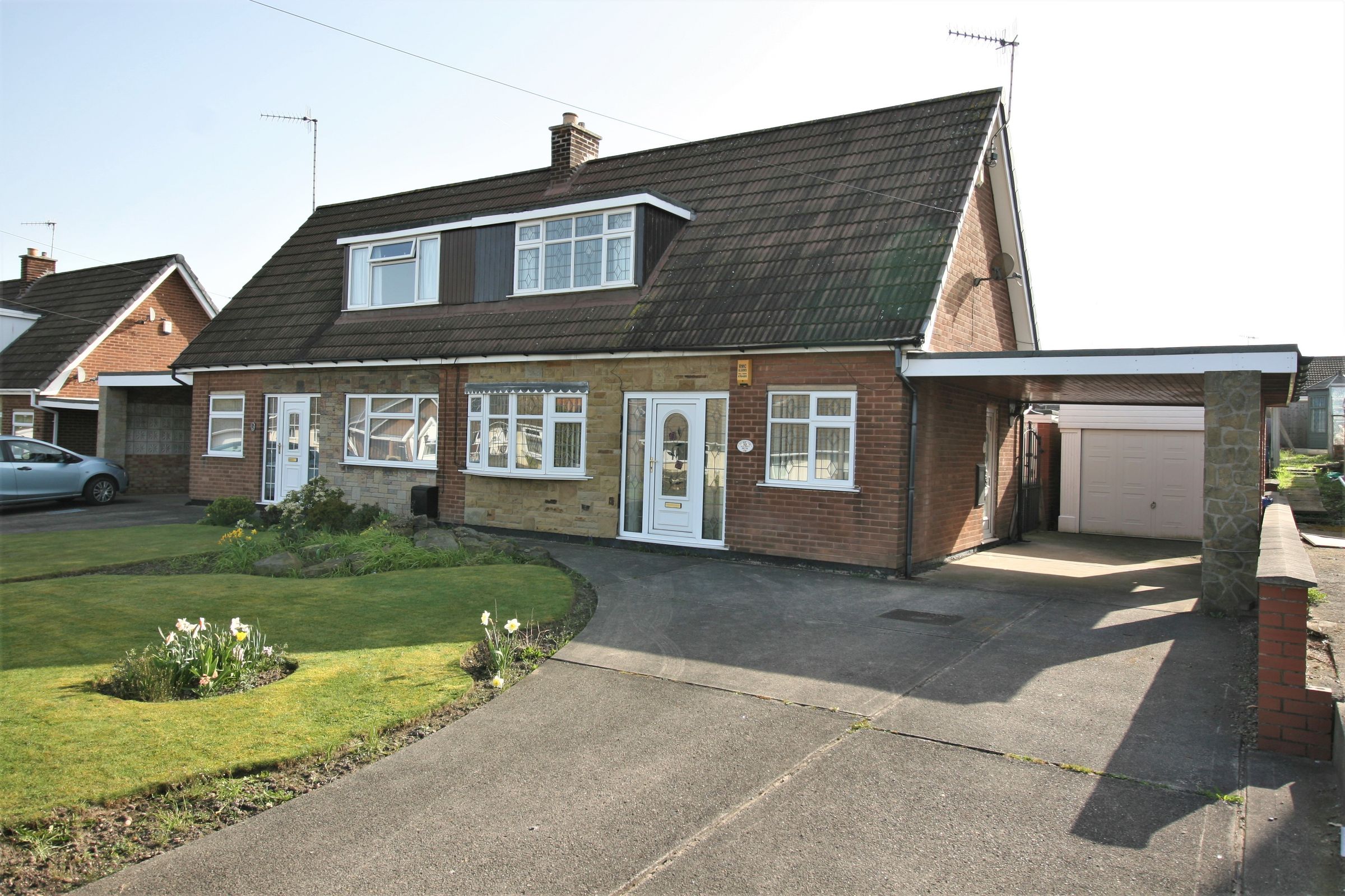2 bed semidetached house for sale in Elliott Drive, Inkersall