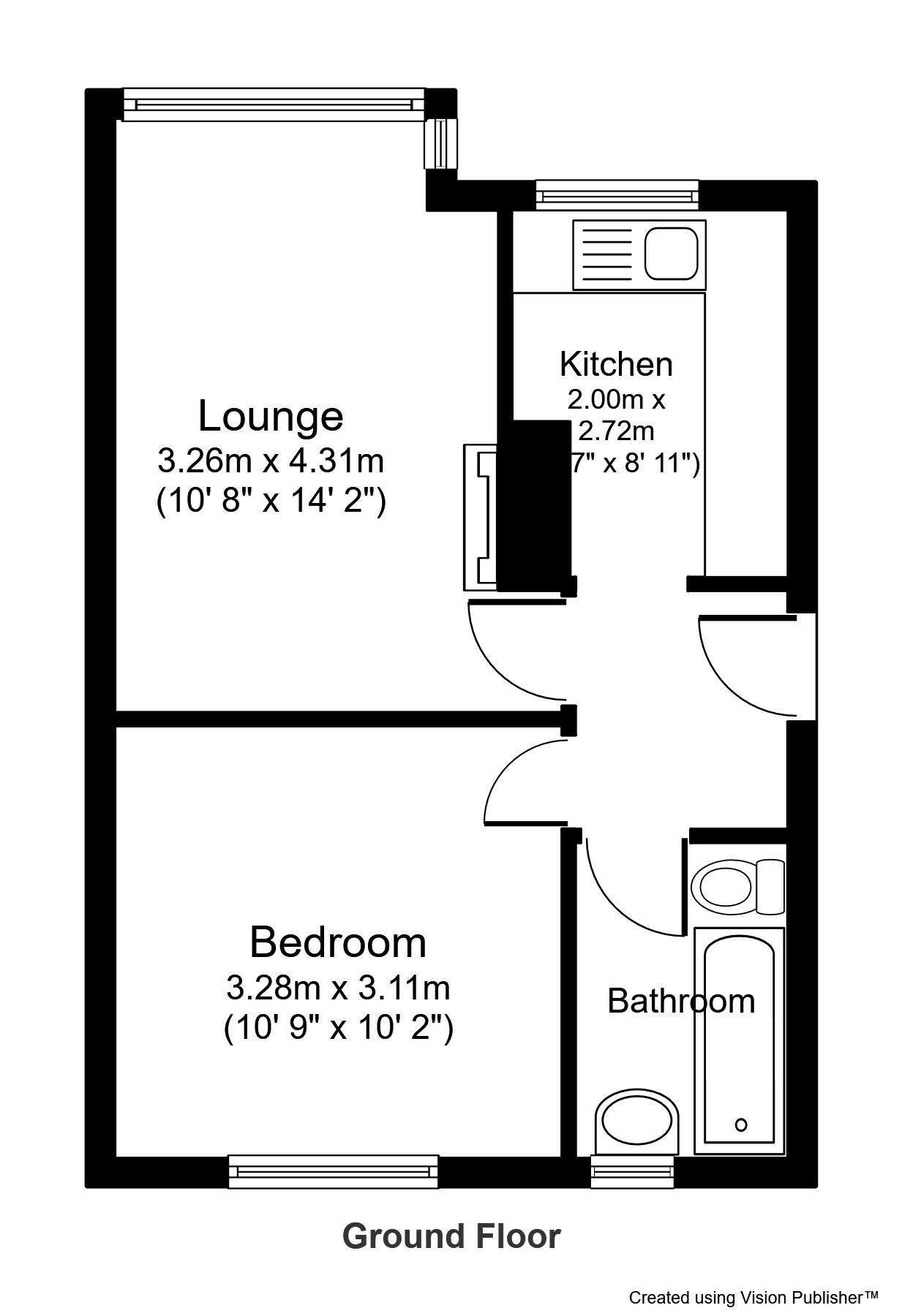 1 bed semidetached bungalow for sale in Uplands Avenue, Clayton