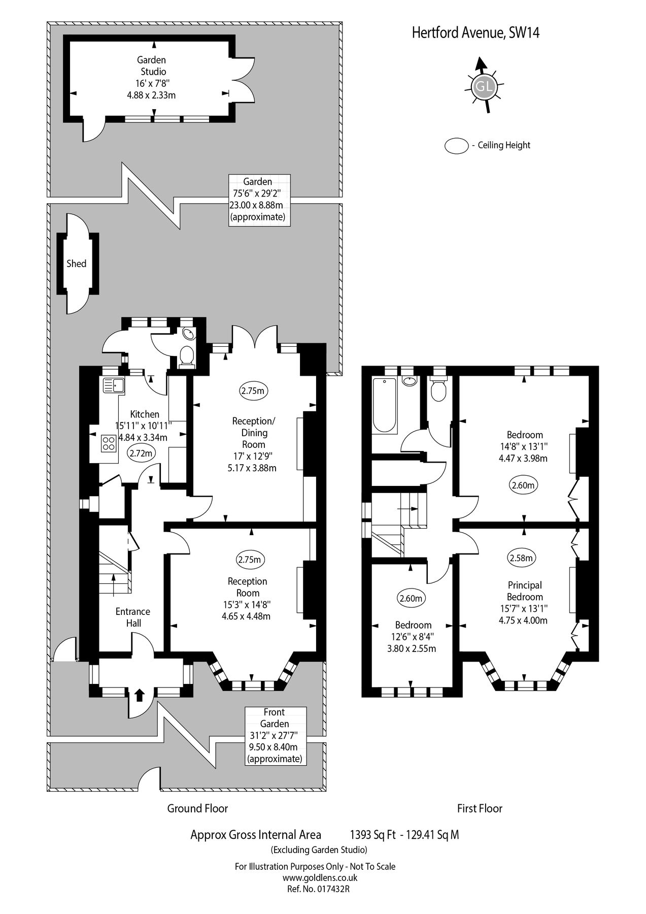 3 bed semidetached house for sale in Hertford Avenue, East Sheen