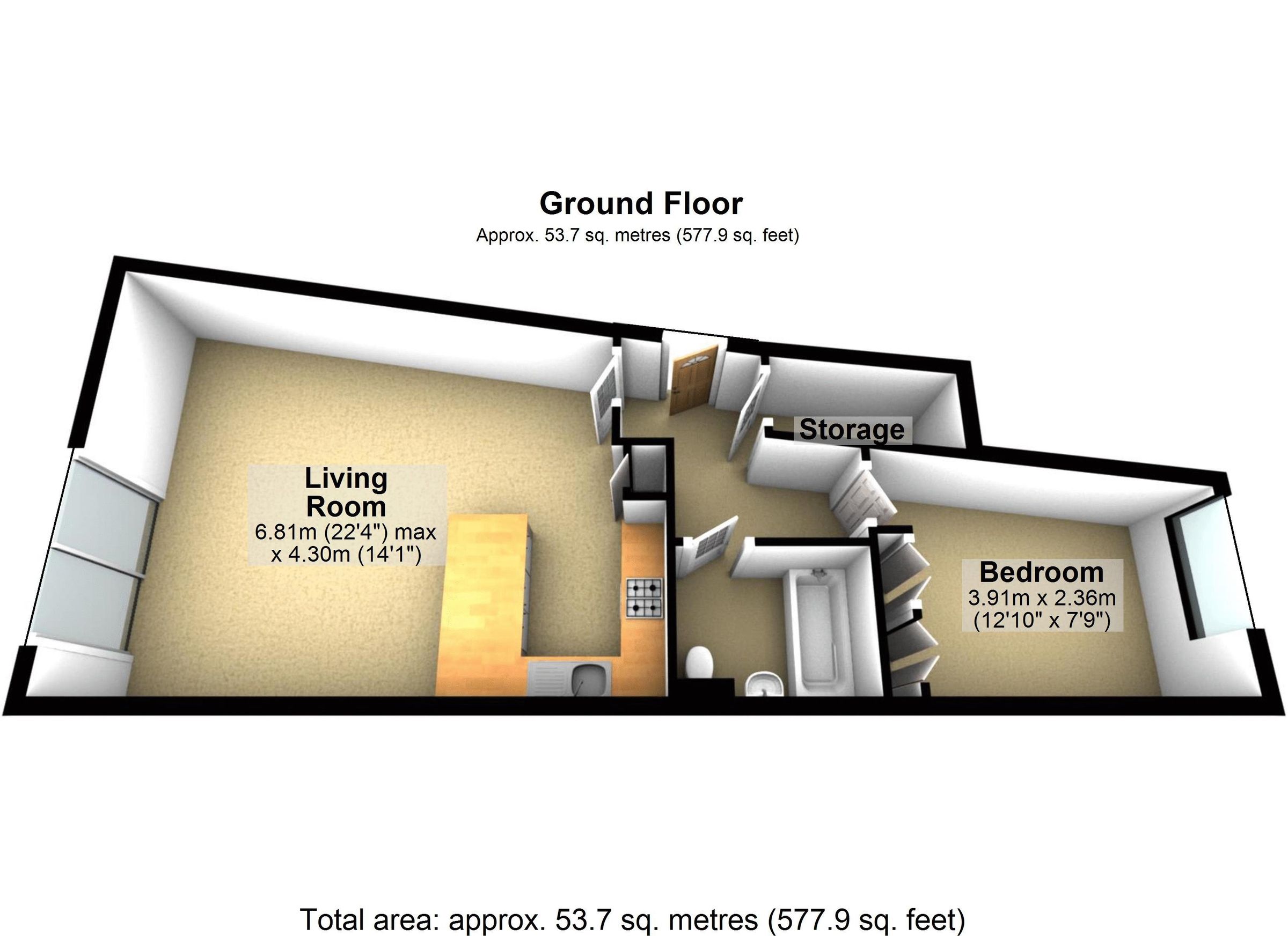 1 bed flat to rent in Cranfield Road, Brockley SE4 Zoopla