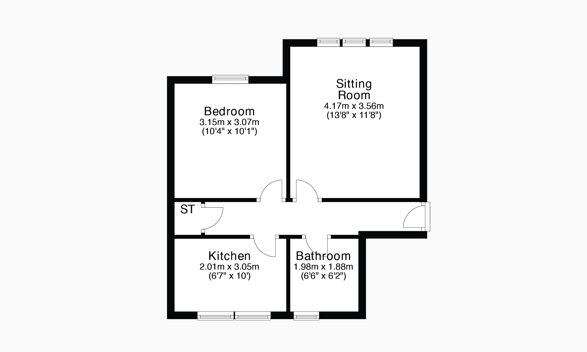 1 bed flat for sale in Sir William Wallace Court, Larbert