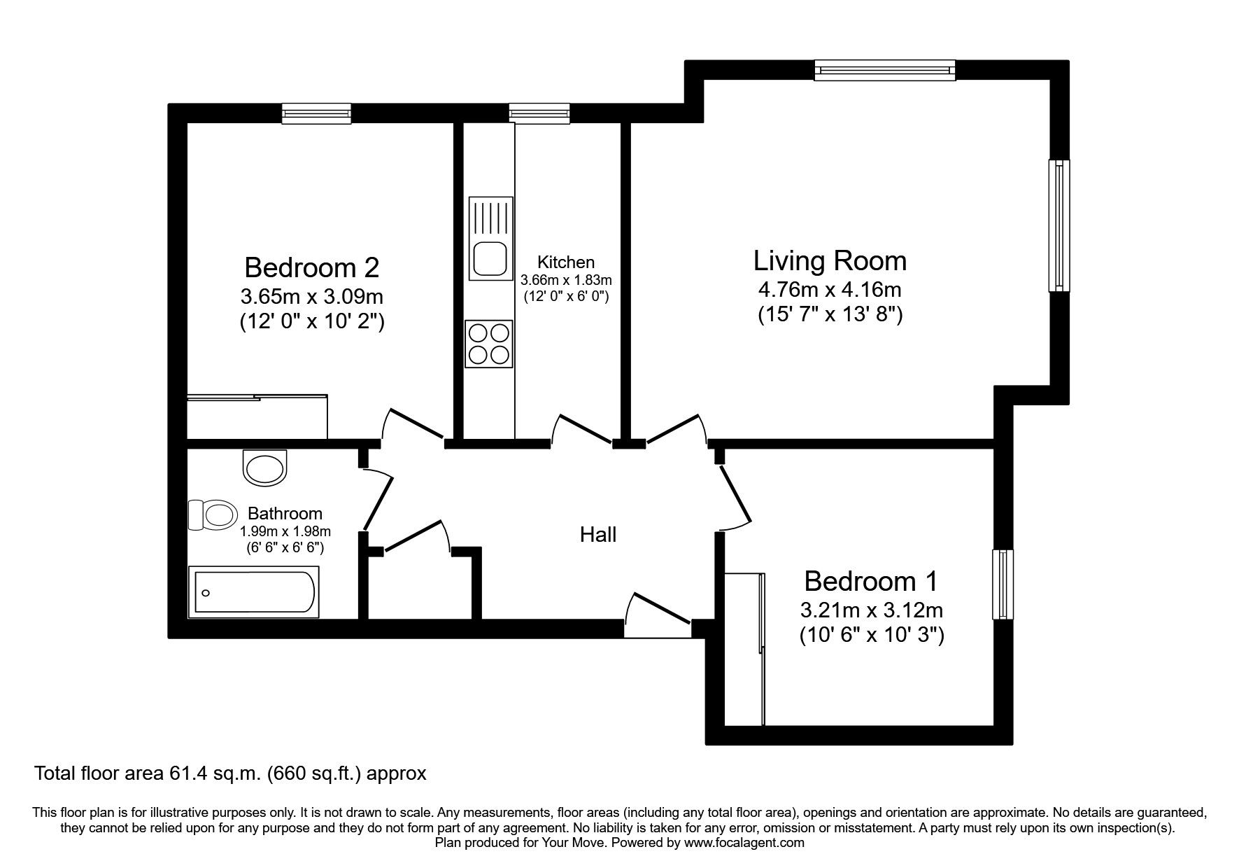 2 bed flat for sale in Queens Crescent, Livingston, West Lothian EH54 Zoopla