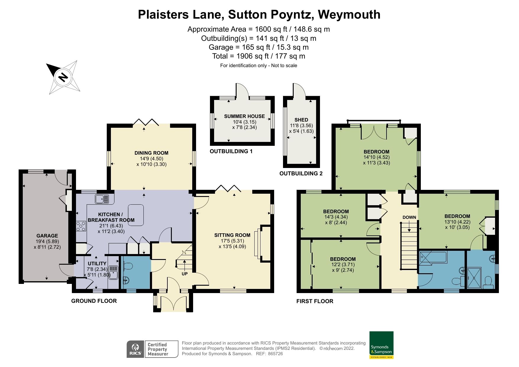 4 bed detached house for sale in Plaisters Lane, Sutton Poyntz