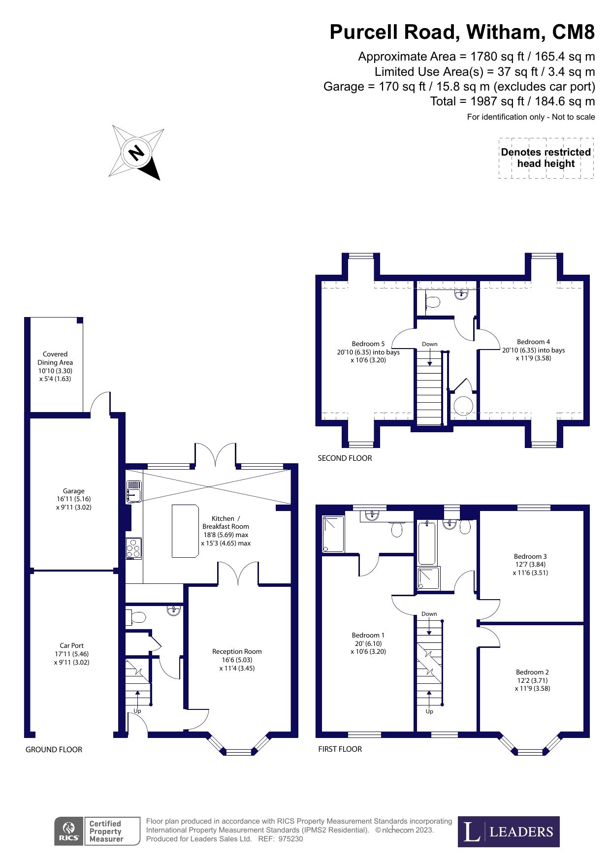 5 bed terraced house for sale in Purcell Road, Witham, Essex CM8 Zoopla