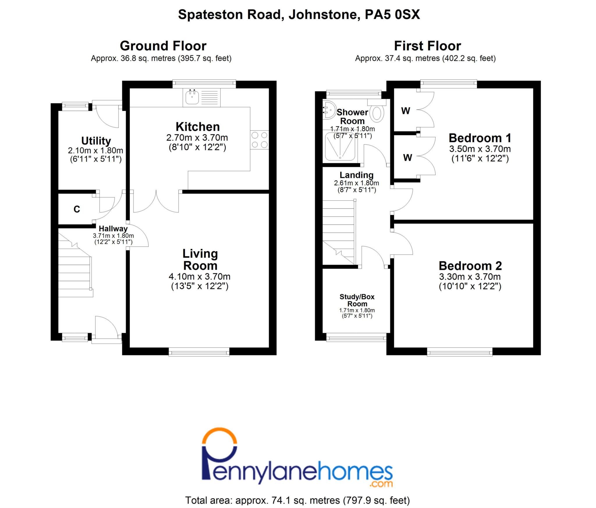 2 bed terraced house for sale in Spateston Road, Johnstone PA5 Zoopla