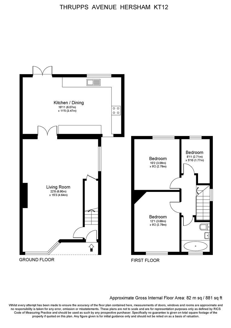 3 bed semidetached house for sale in Thrupps Avenue, Hersham, Walton