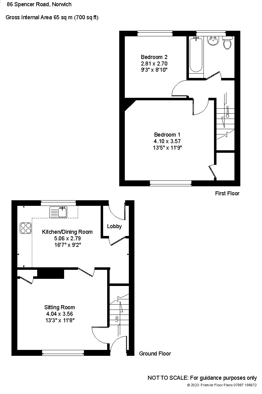 2 bed terraced house for sale in Spencer Road, Norwich, Norfolk NR6