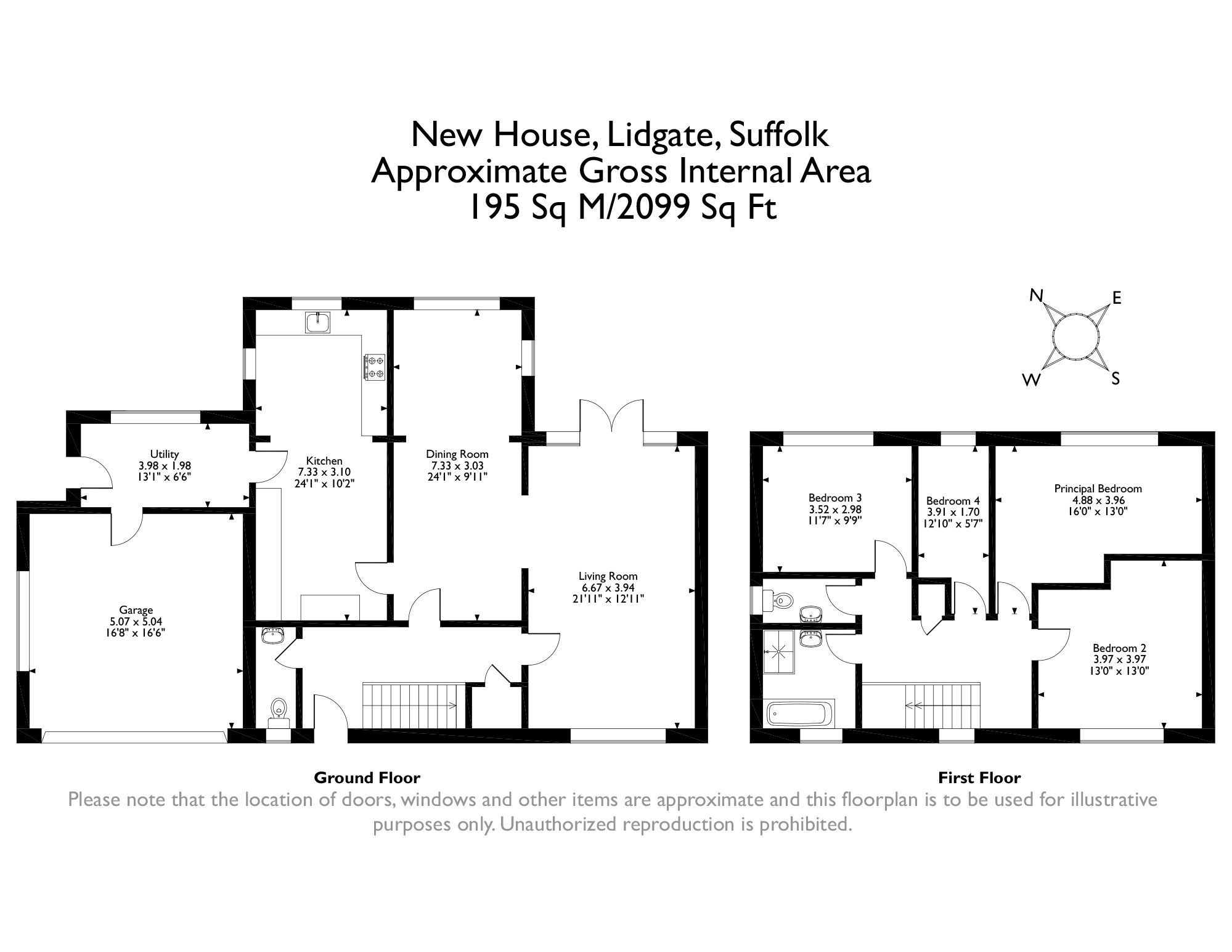 4 bed detached house for sale in Bury Lane, Lidgate, Newmarket, Suffolk