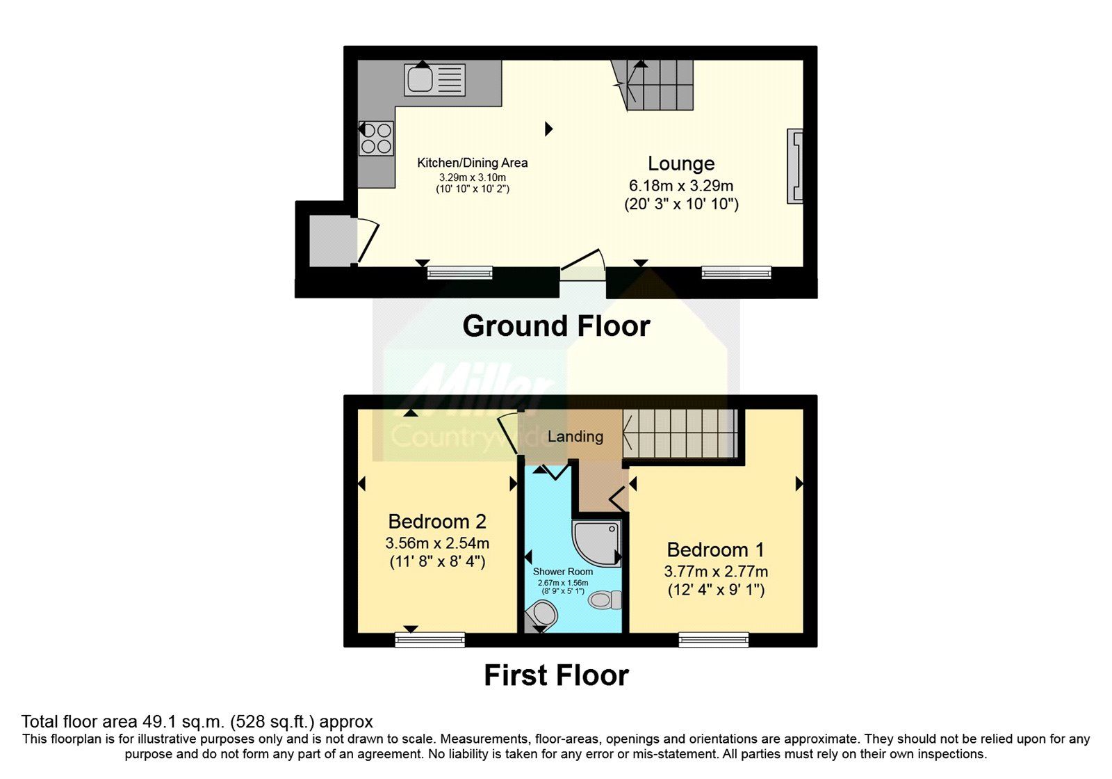 2 bed terraced house for sale in Carvossa Place, Ludgvan, Penzance