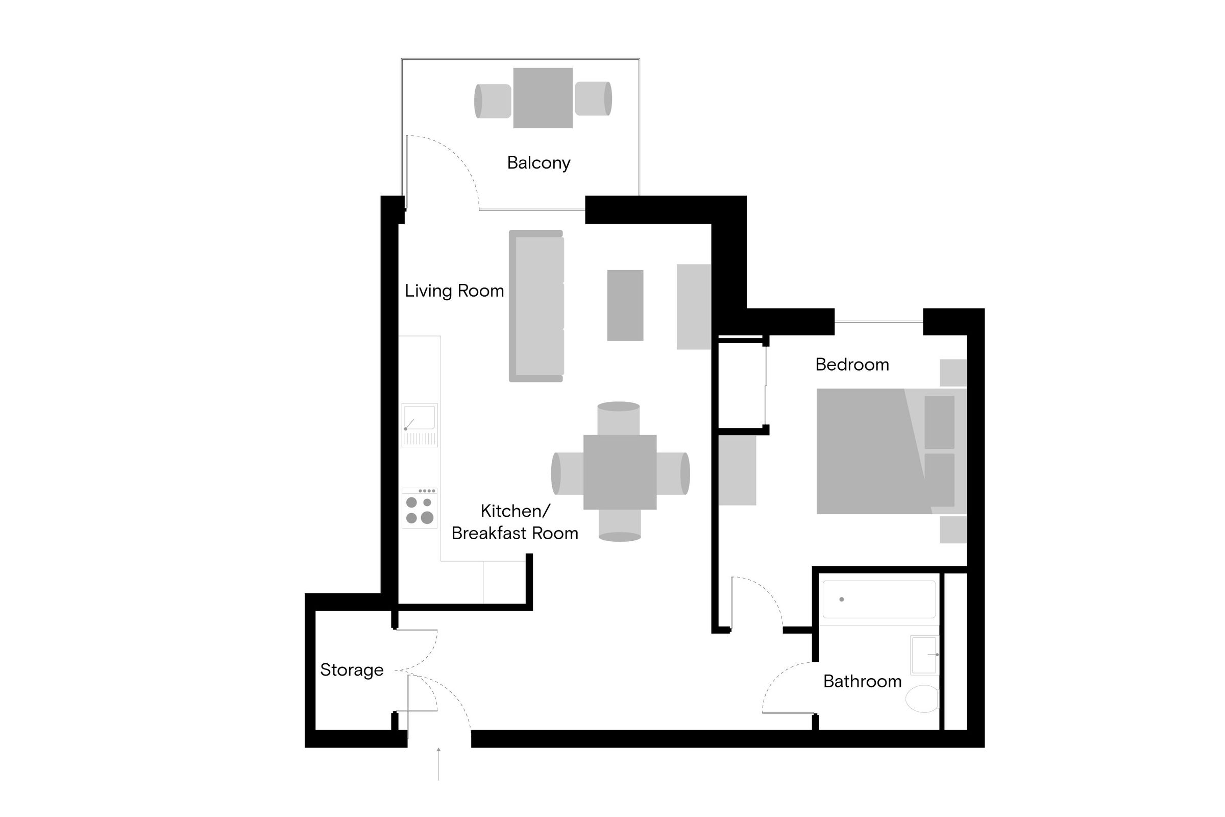 1 bed flat to rent in Apartment 200 The Sessile, 18 Ashley Road