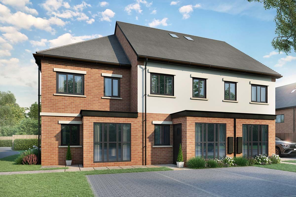 New home, 3 bed town house for sale in Willowbank Road, Hinckley LE10