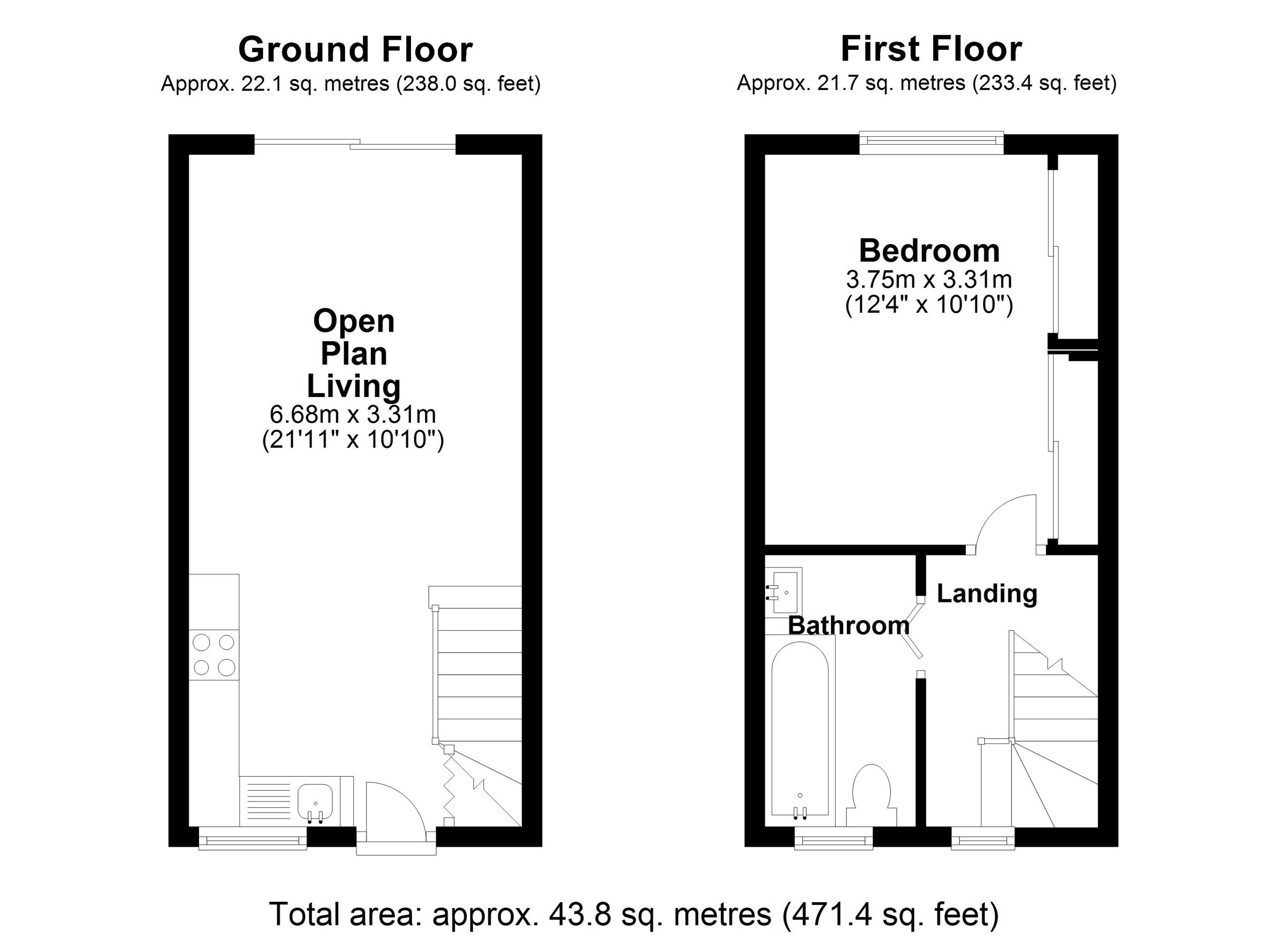 1 bed semidetached house to rent in Archer Close, Upper Stratton