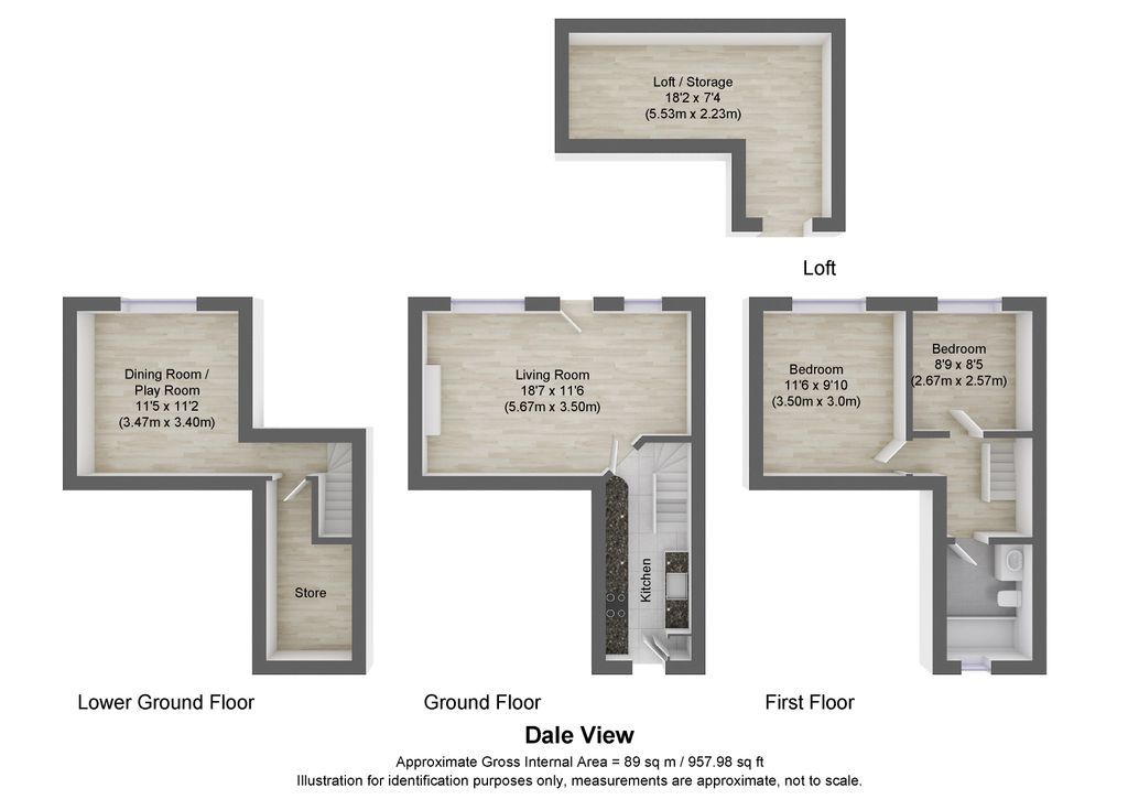 2 bed terraced house for sale in Dale View, Mytholmroyd, Hebden Bridge