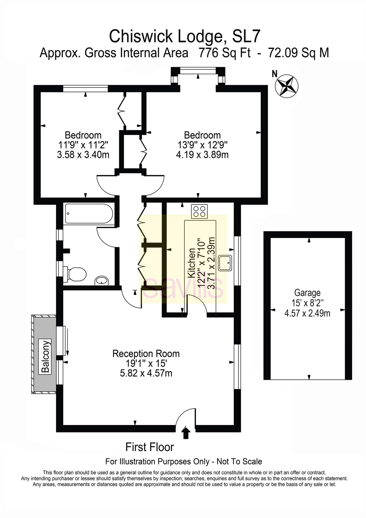 2 bed flat to rent in Chiswick Lodge, Liston Road, Marlow
