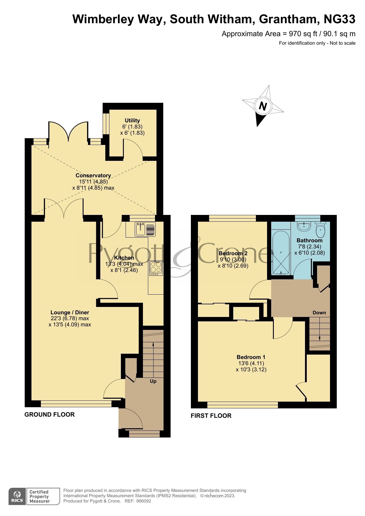 2 bed terraced house for sale in Wimberley Way, South Witham NG33 Zoopla