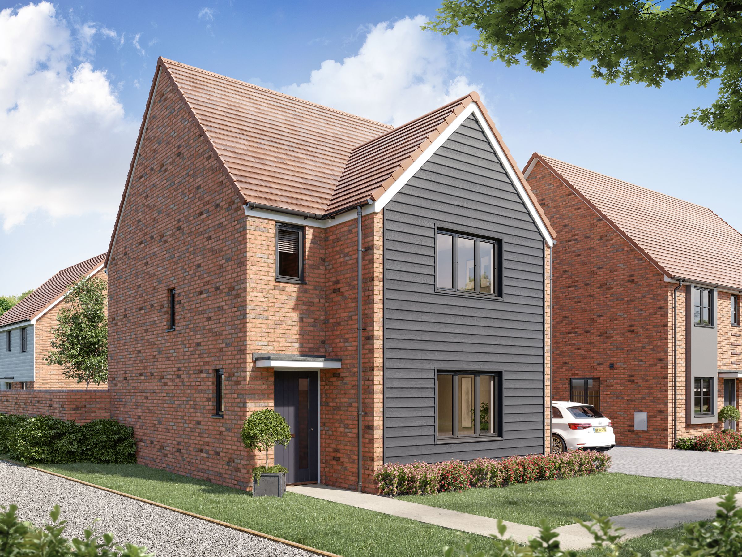 New home, 3 bed detached house for sale in "The Hatfield" at Otterham