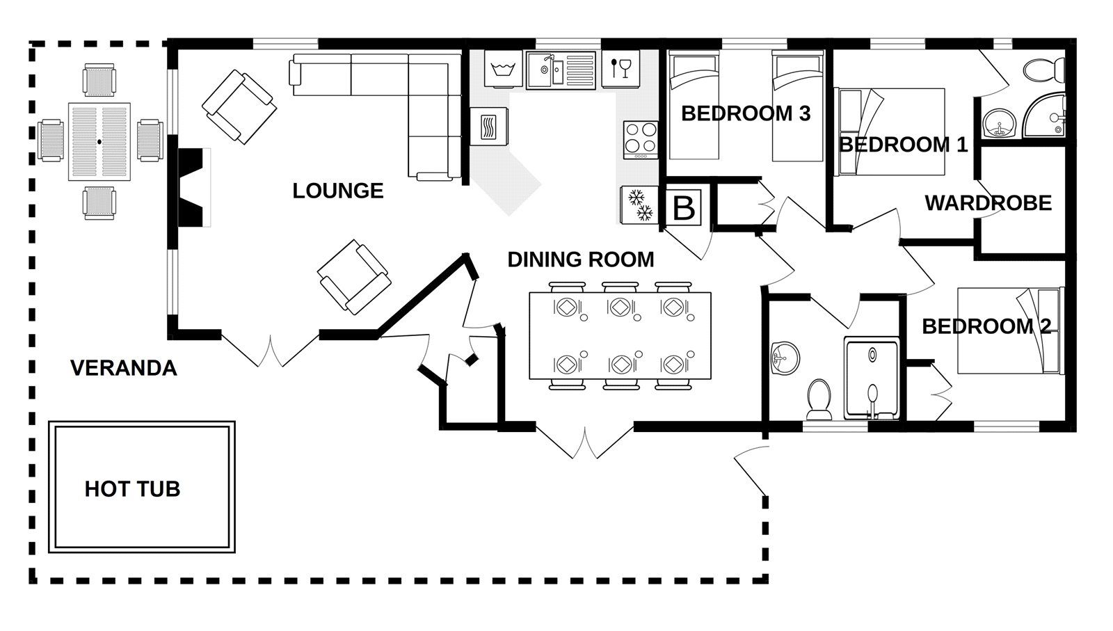 3 bed detached house for sale in Lodge 4, Well Lodge Retreat