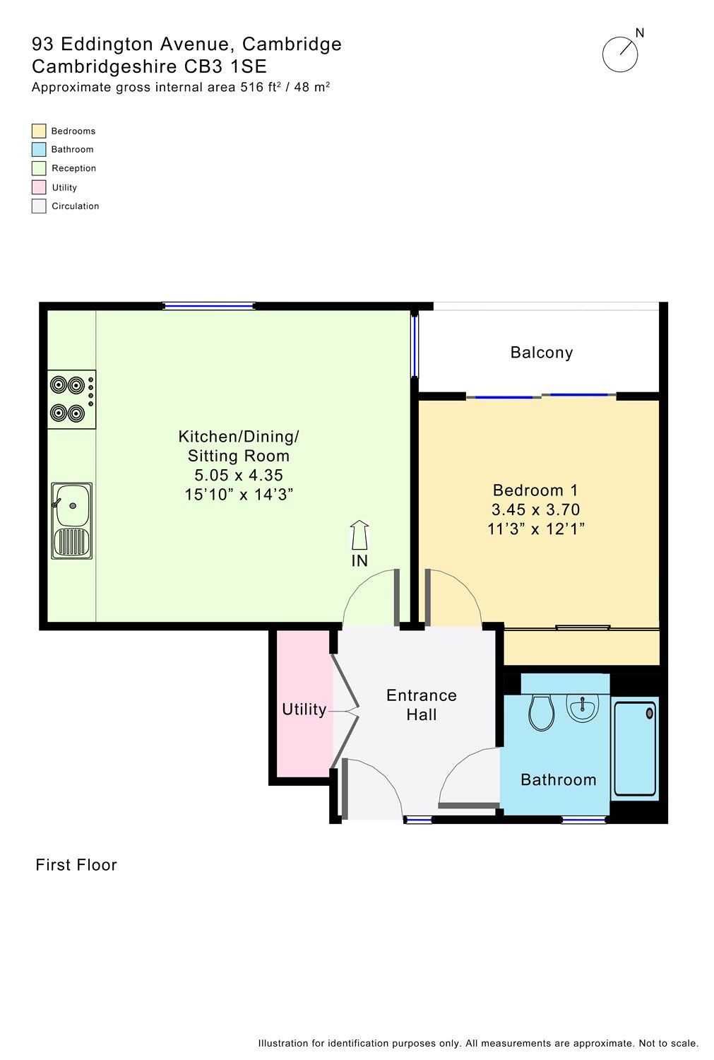1 bed flat to rent in Eddington Avenue, Cambridge, Cambridgeshire CB3