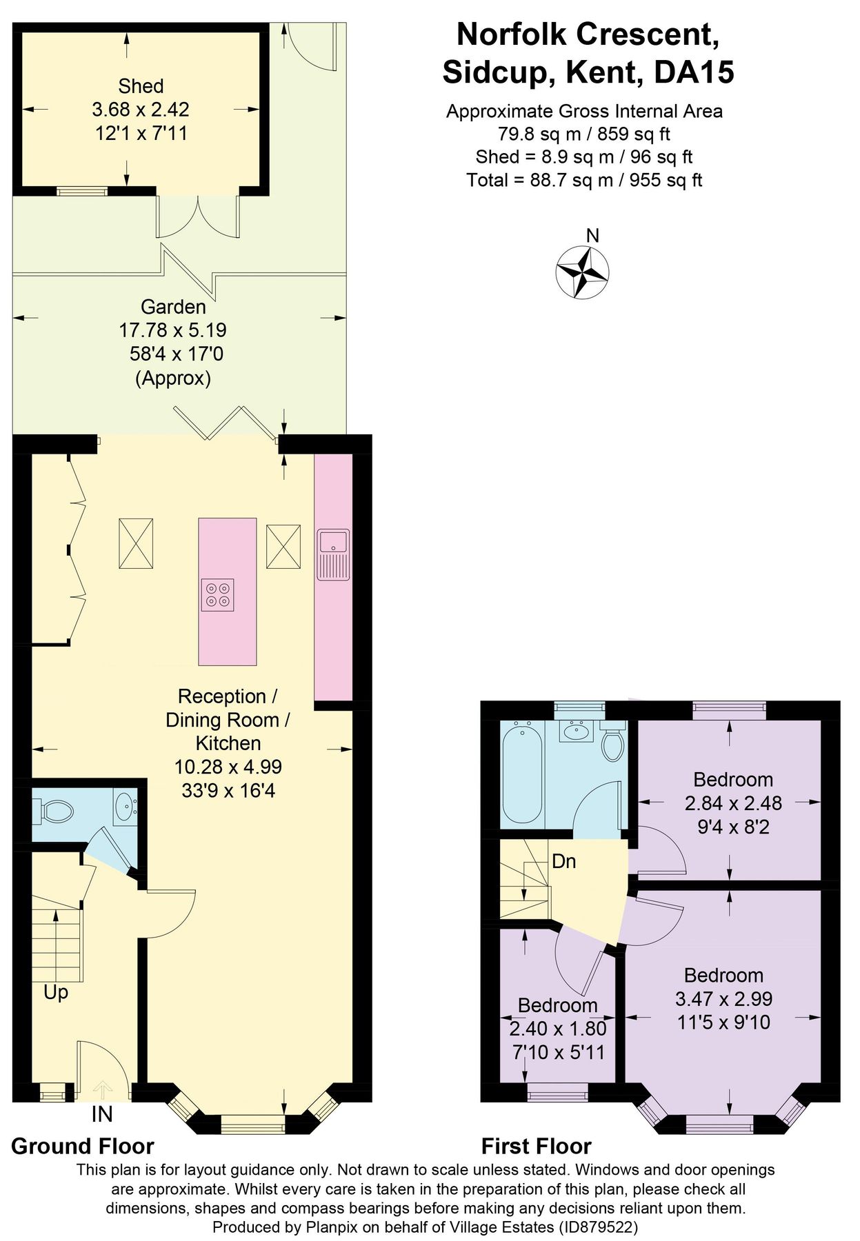 3 bed terraced house for sale in Norfolk Crescent, Sidcup DA15 Zoopla