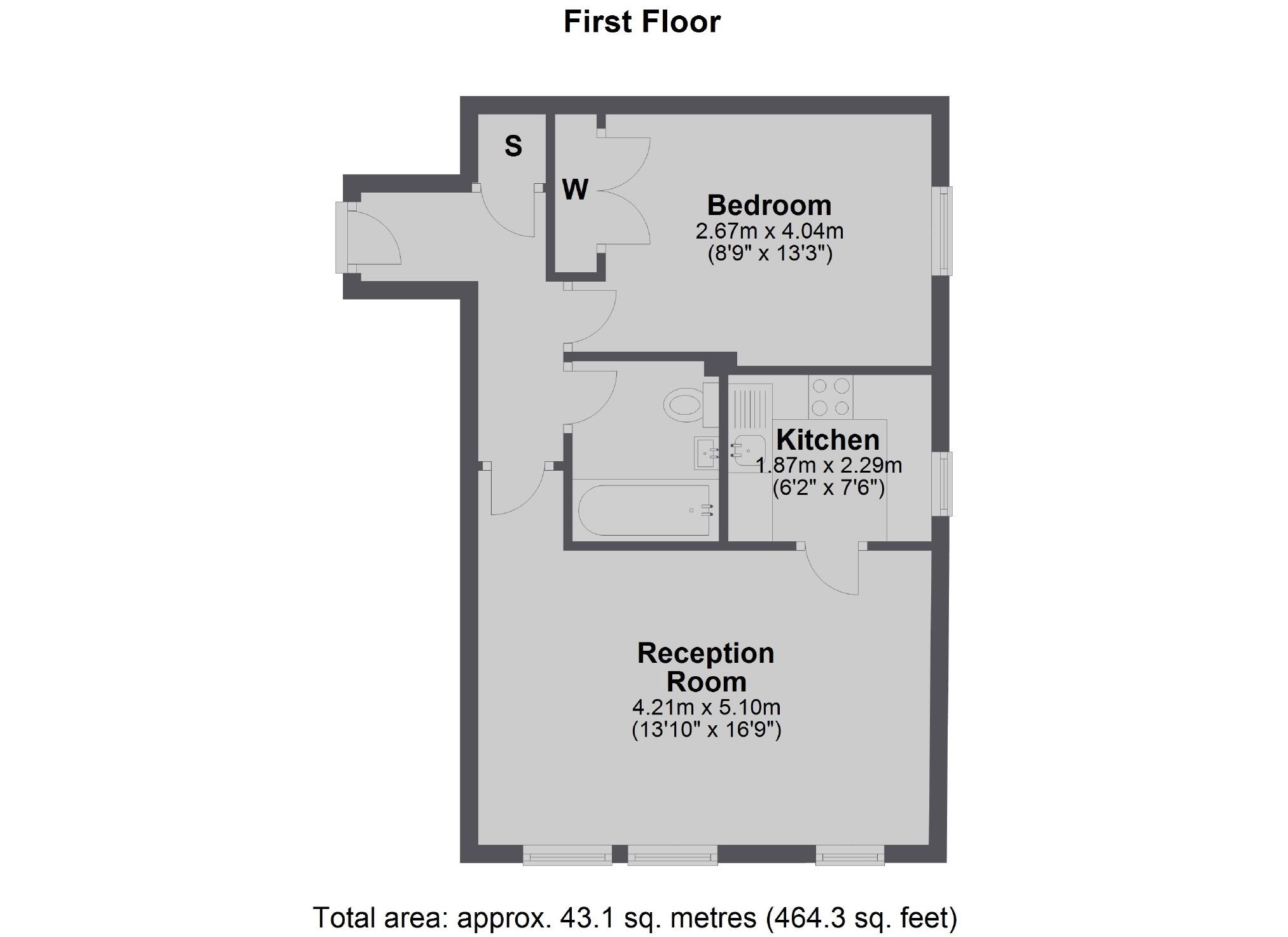 1 bed flat for sale in St. James's Road, Hampton Hill, Hampton TW12