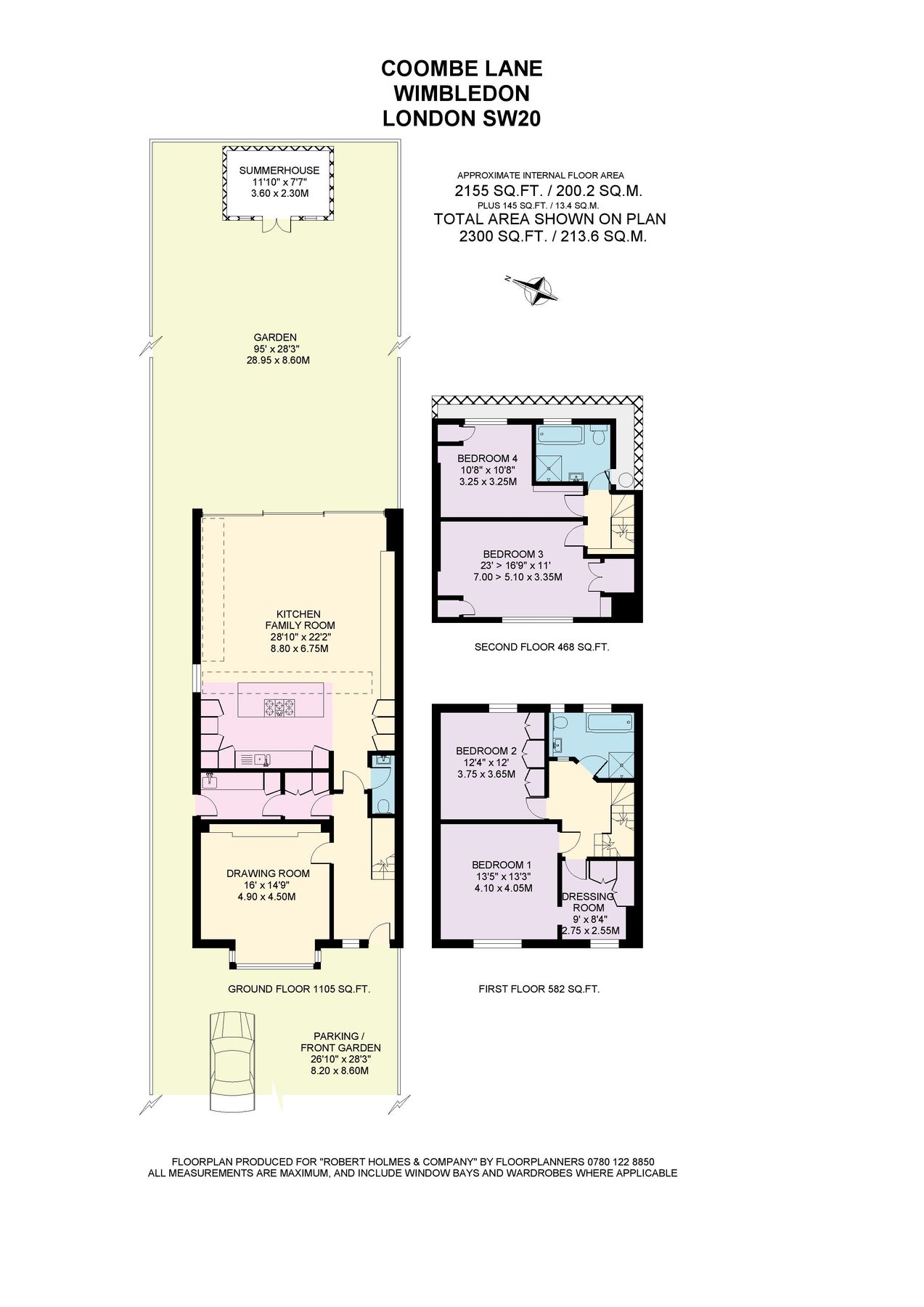 4 bed semidetached house for sale in Coombe Lane, West Wimbledon SW20