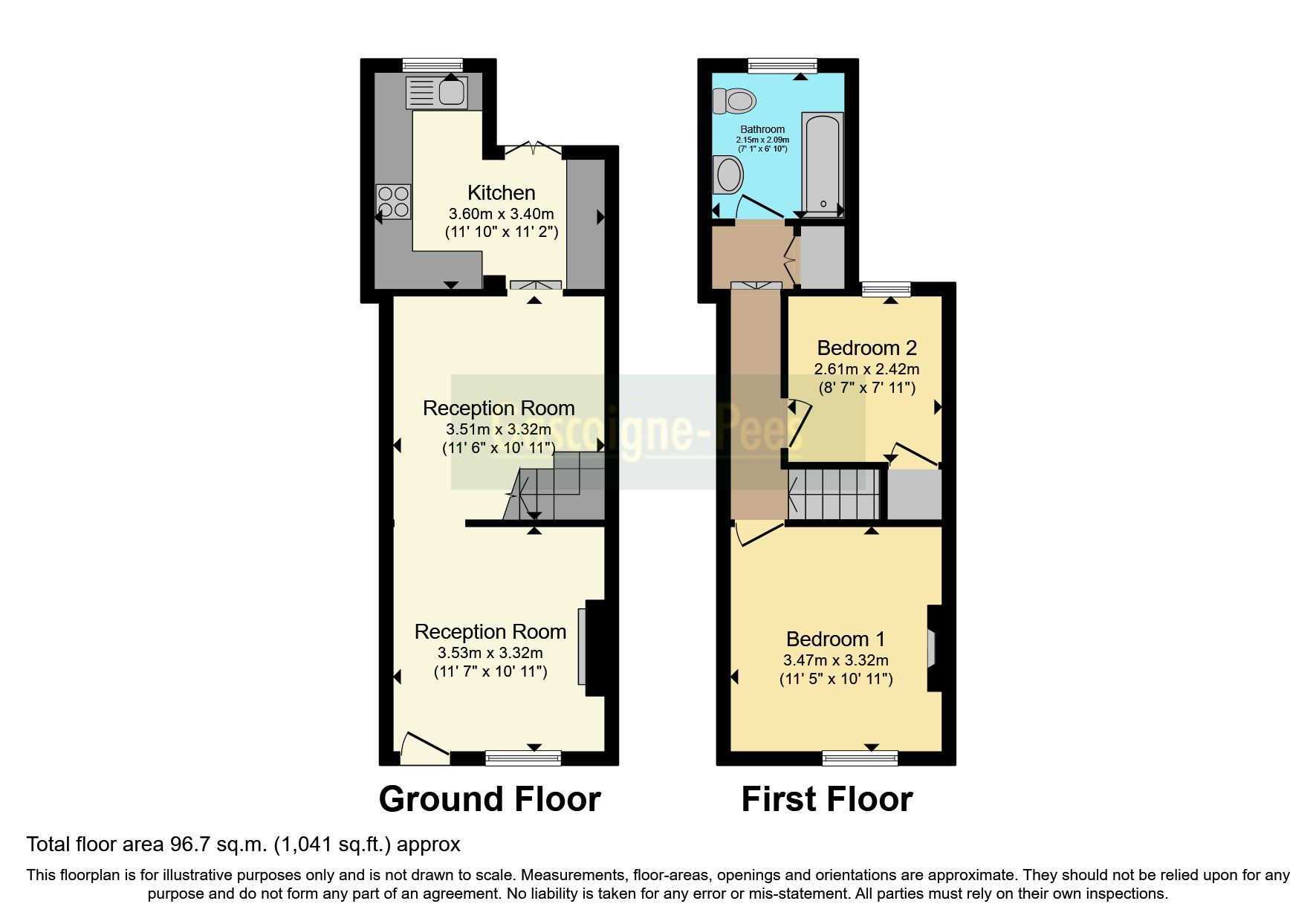 2 bed end terrace house for sale in Bridge Cottages, Downside Road