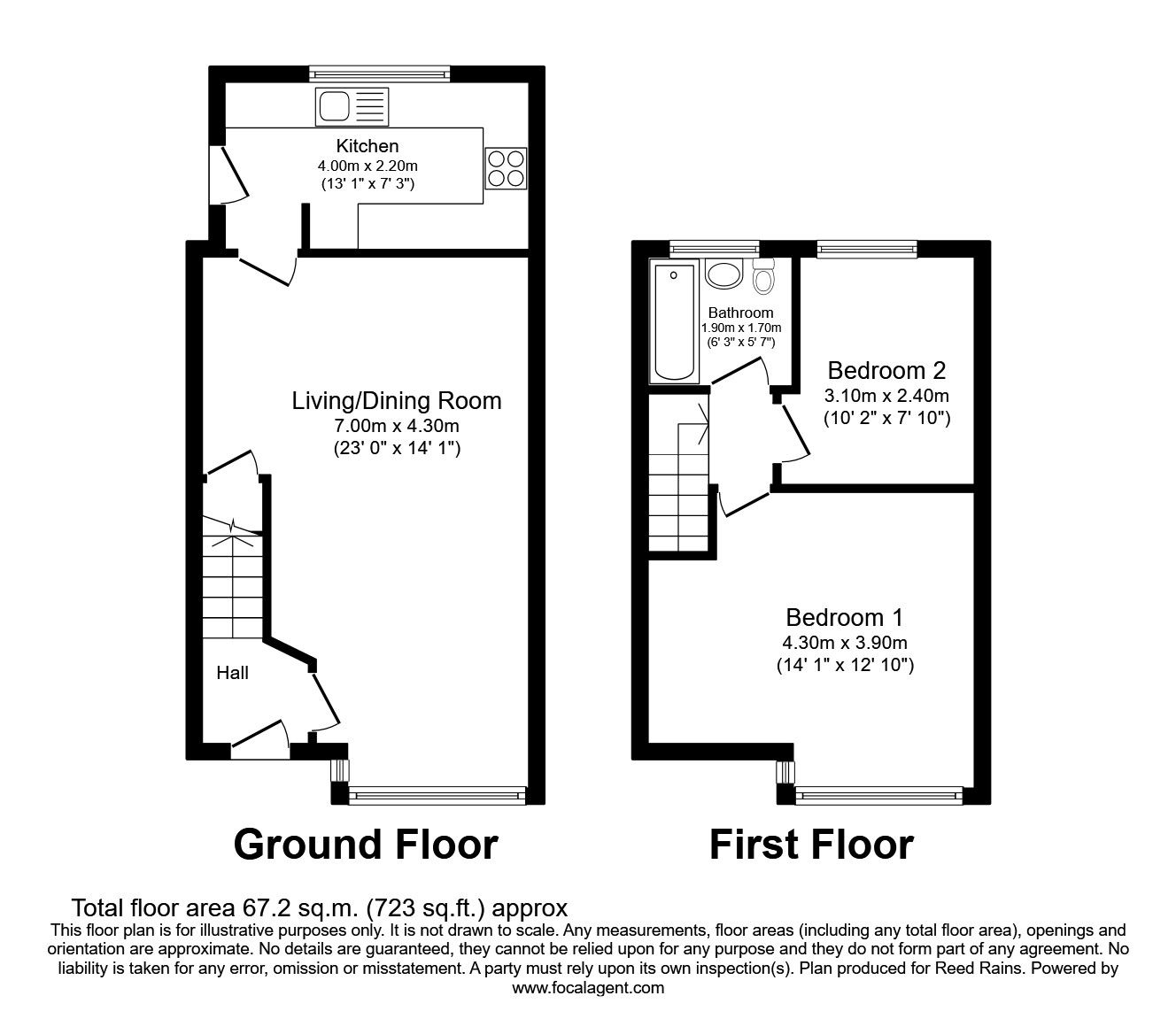 2 bed terraced house to rent in Horwood Avenue, Rainhill, Prescot