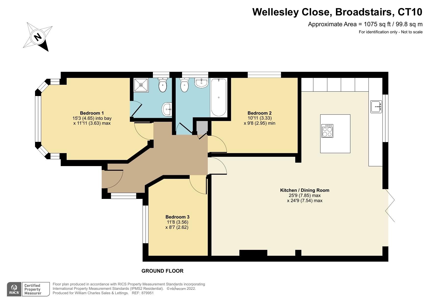 3 bed bungalow for sale in Wellesley Close, Broadstairs CT10 Zoopla