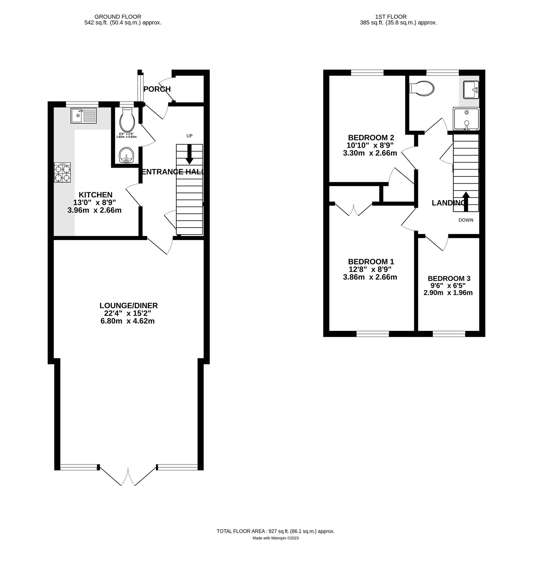 3 bed terraced house for sale in Dinsdale Gardens, Rustington