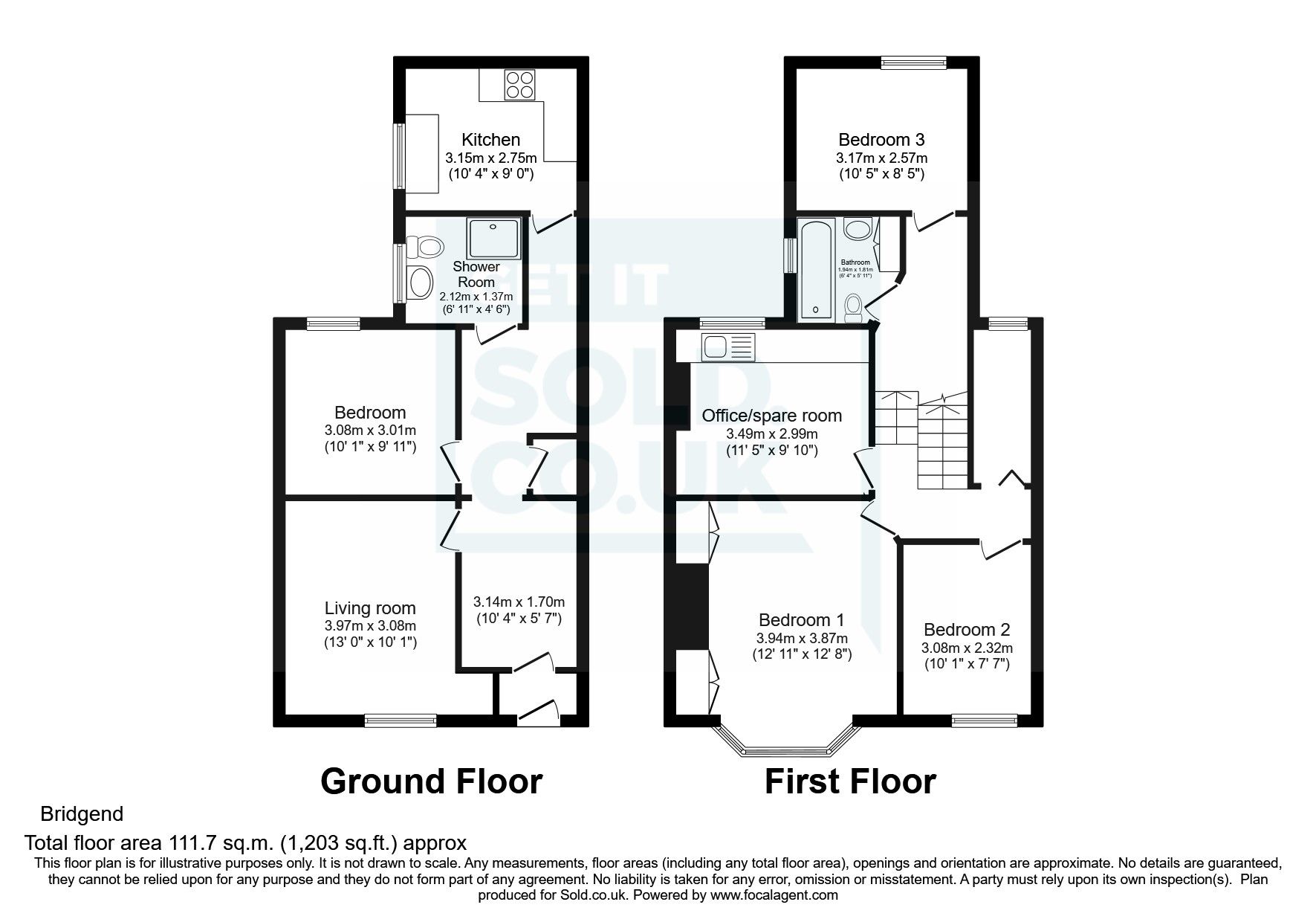4 bed terraced house for sale in Evans Street, Kenfig Hill, Bridgend