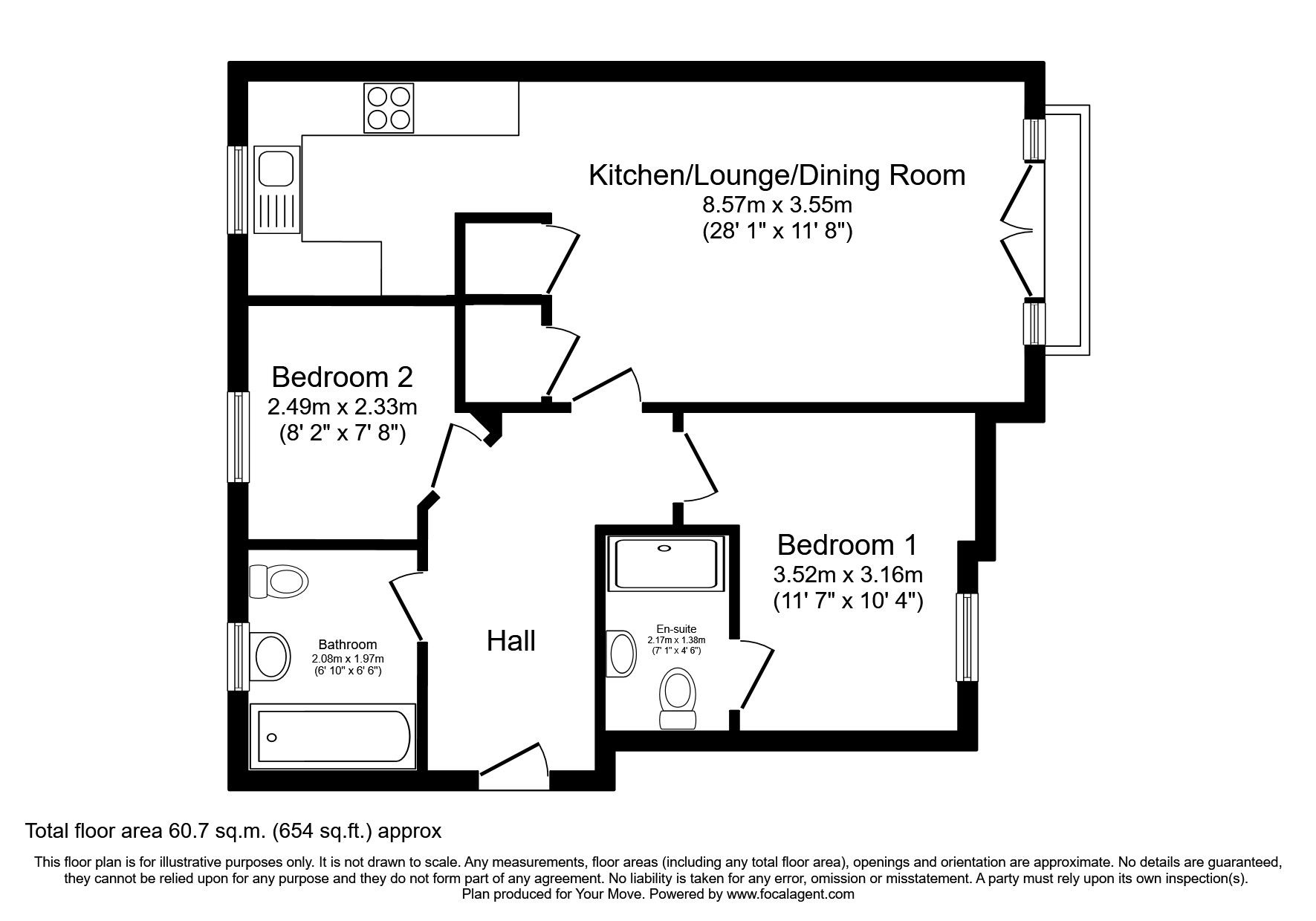 2 bed flat to rent in Albion Street, Wolverhampton, West Midlands WV1