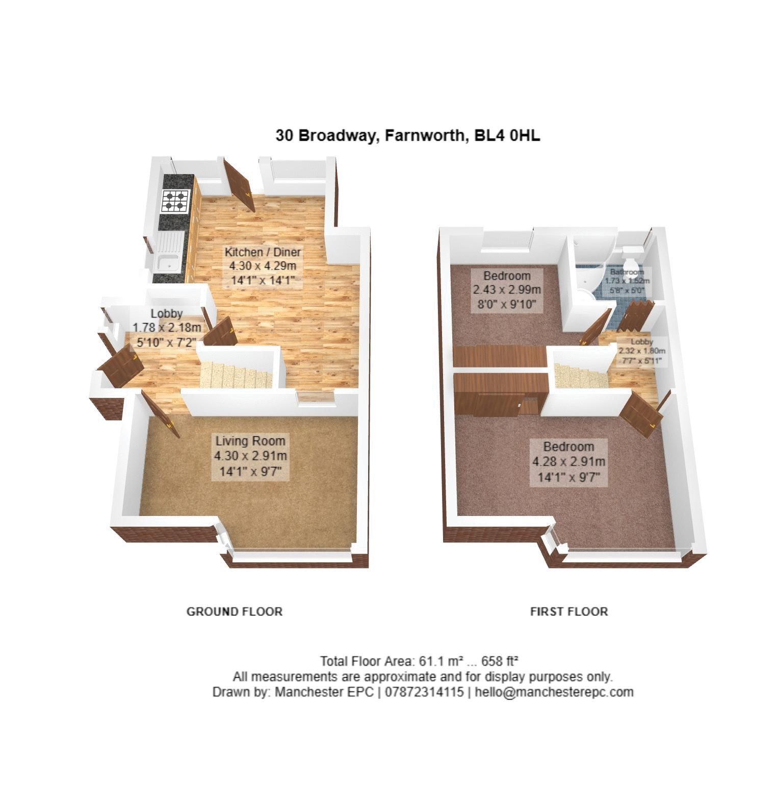 2 bed semidetached house for sale in Broadway, Farnworth, Bolton BL4