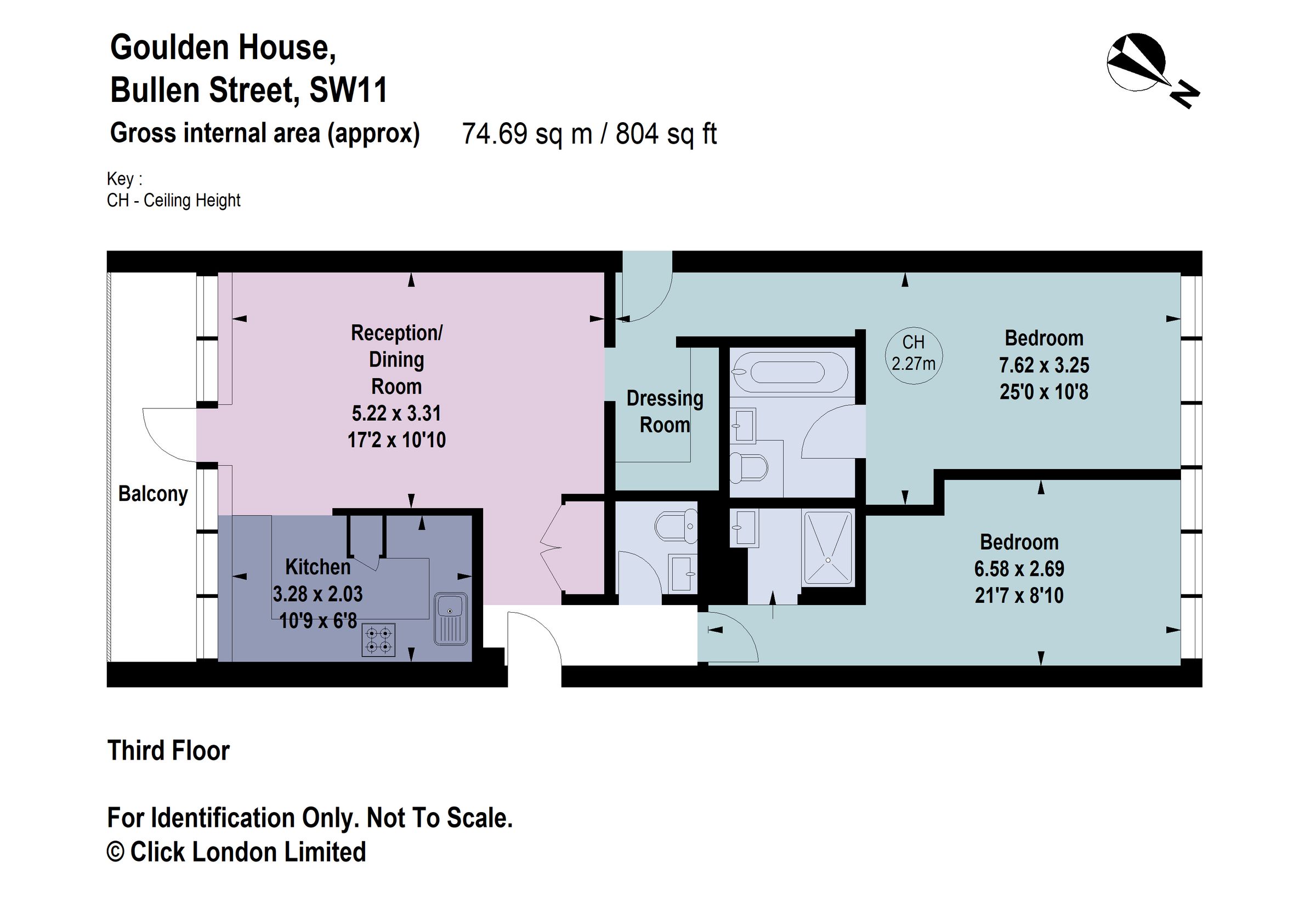 2 bed flat for sale in Goulden House, Bullen Street, London SW11 Zoopla