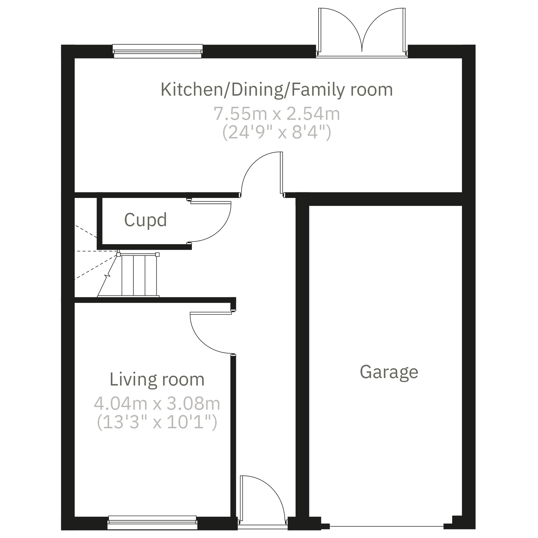 New home, 4 bed detached house for sale in "The Longthorpe+" at Dappers