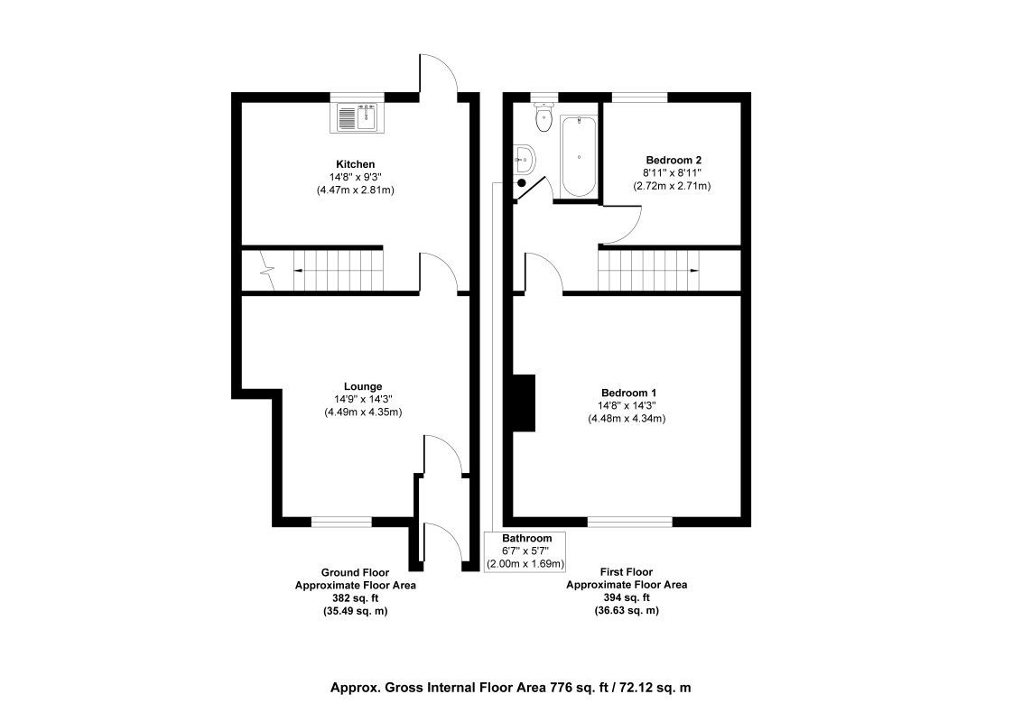 2 bed terraced house for sale in 296 Bolton Road Radcliffe, Manchester